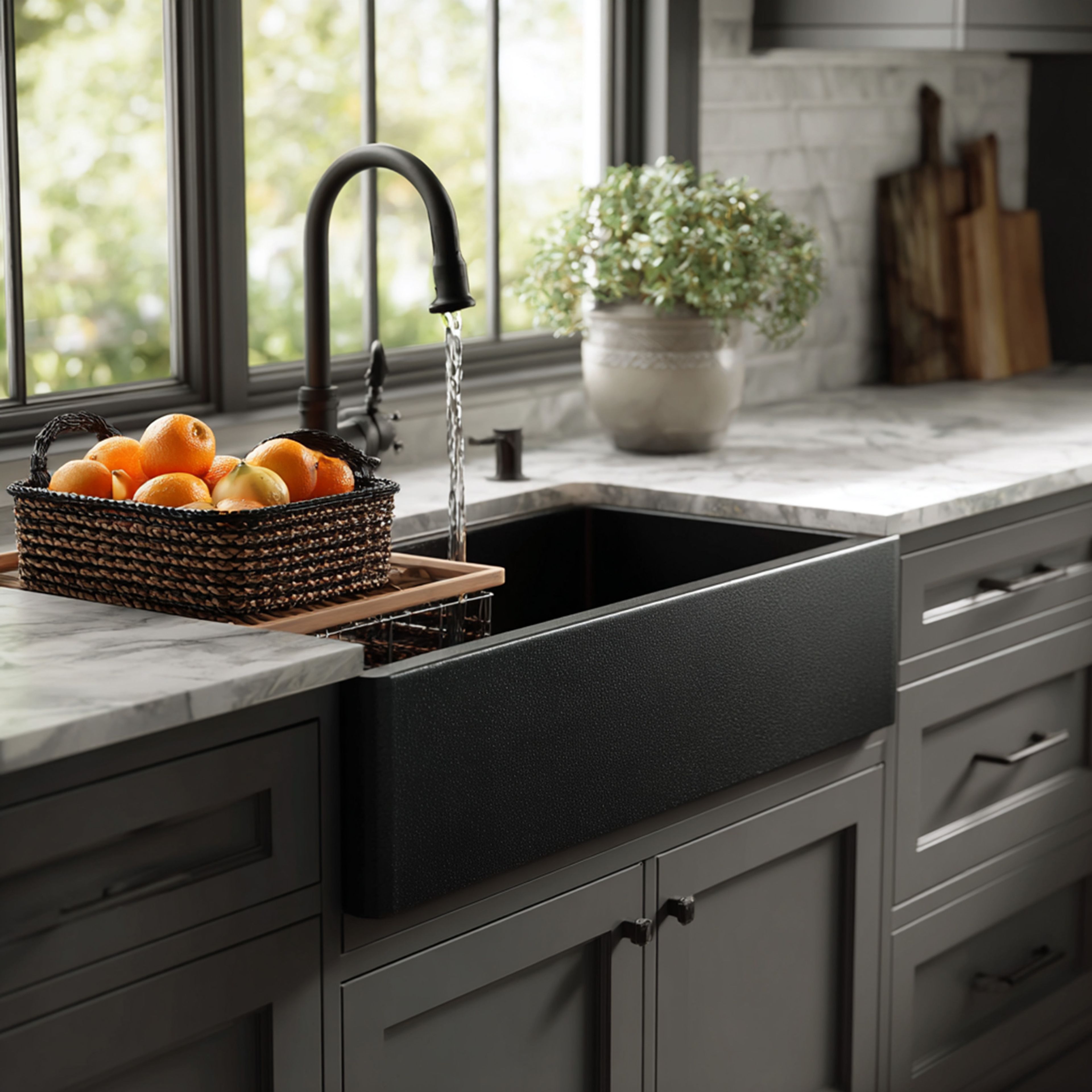 Granite Composite Kitchen Sink Design with Deep Single Bowl Undermount