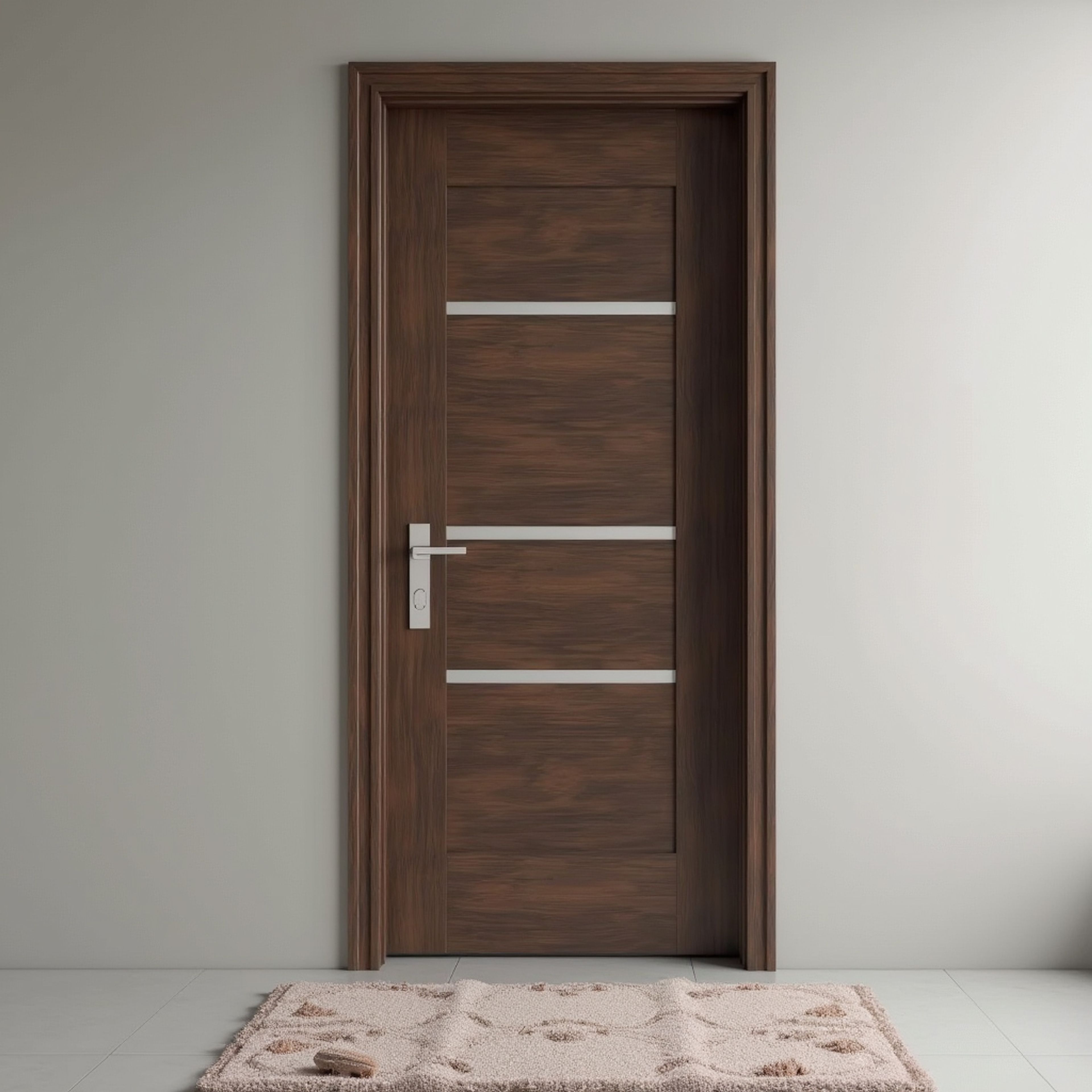 Modern Matte Finish Swing Single Door Design for Bedrooms