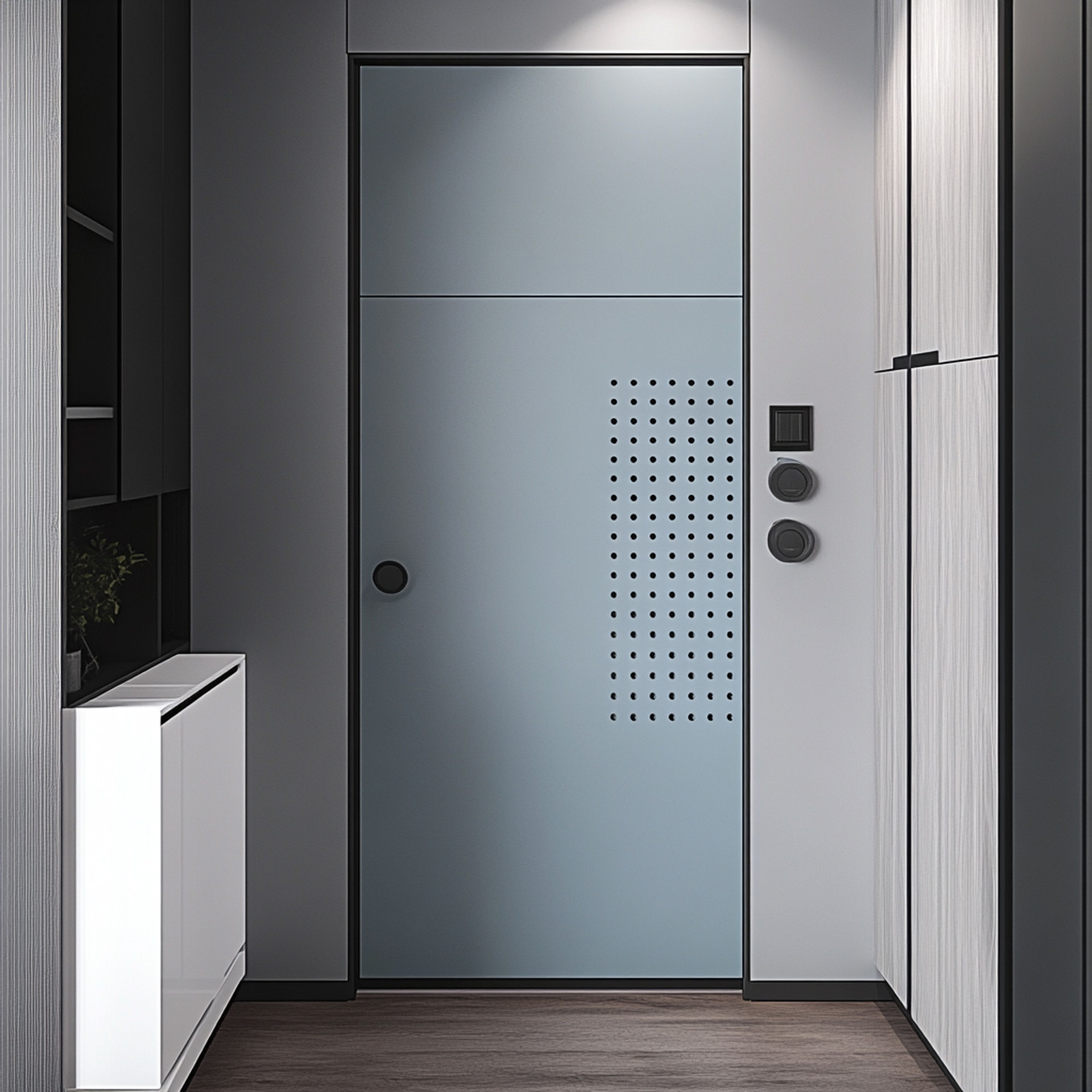 Modern Entrance Swing Single Door Design in Matte Finish