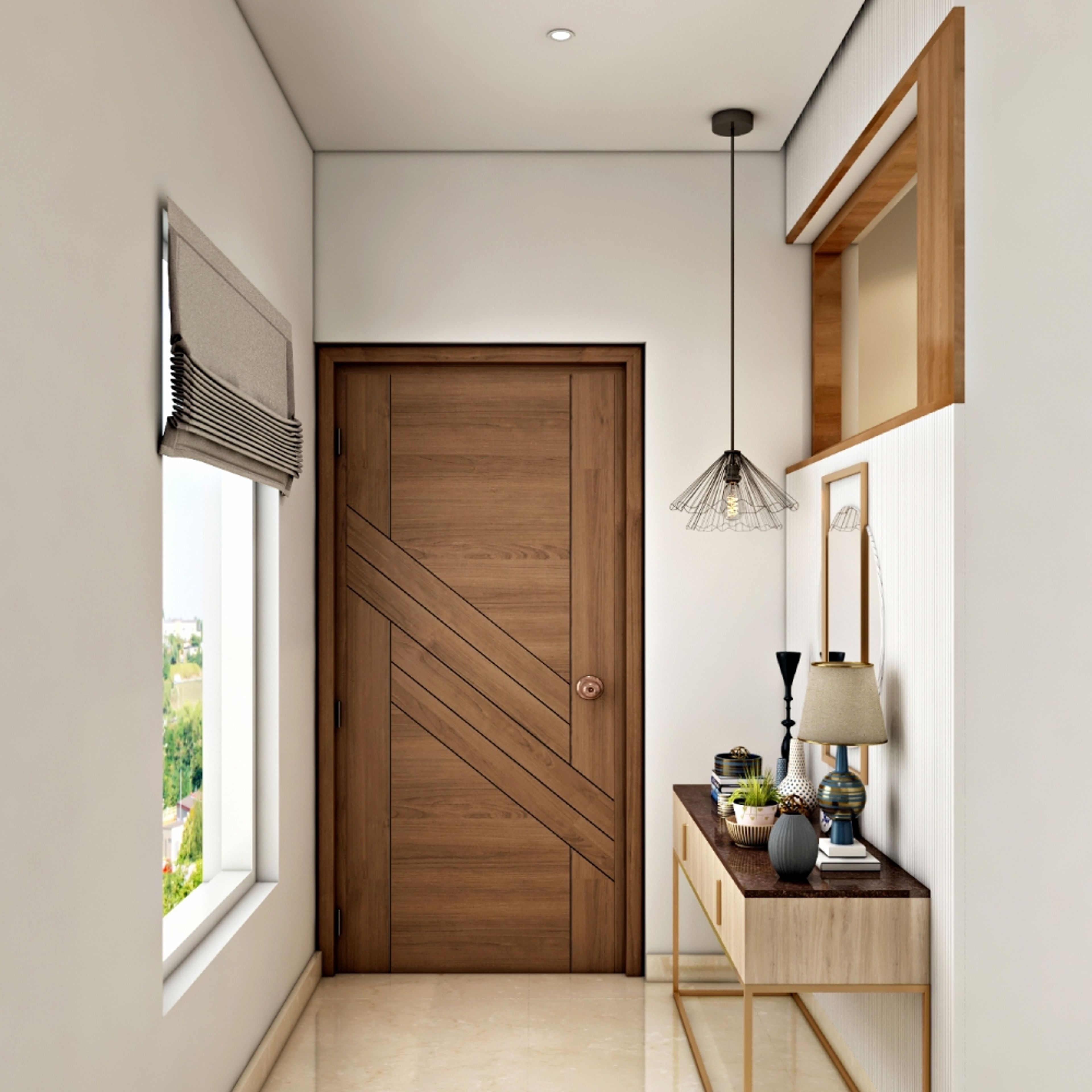 Modern Matte-Finish Swing Single Door Design for Entrances