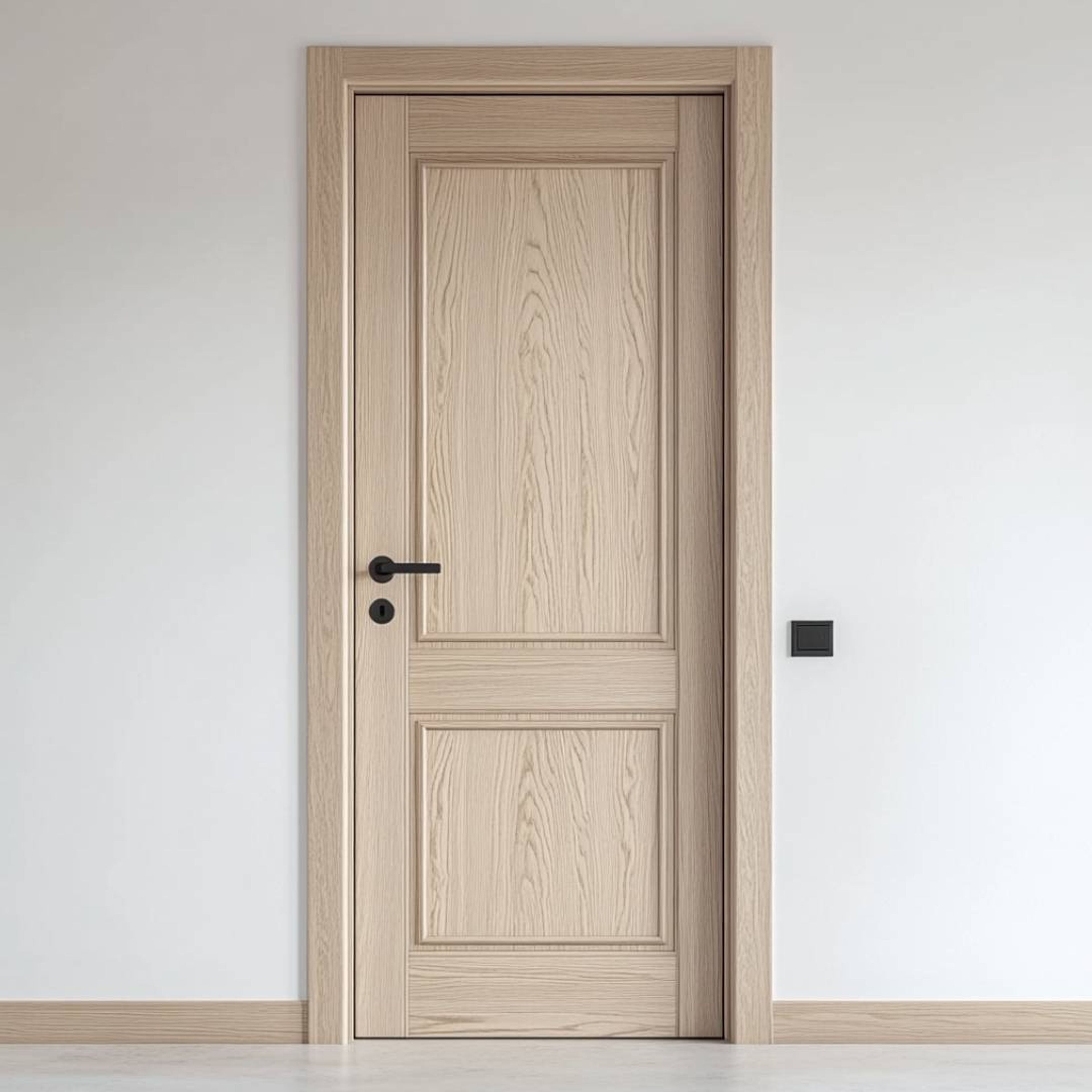 Classic Wooden Swing Single Door Design with Matte Finish