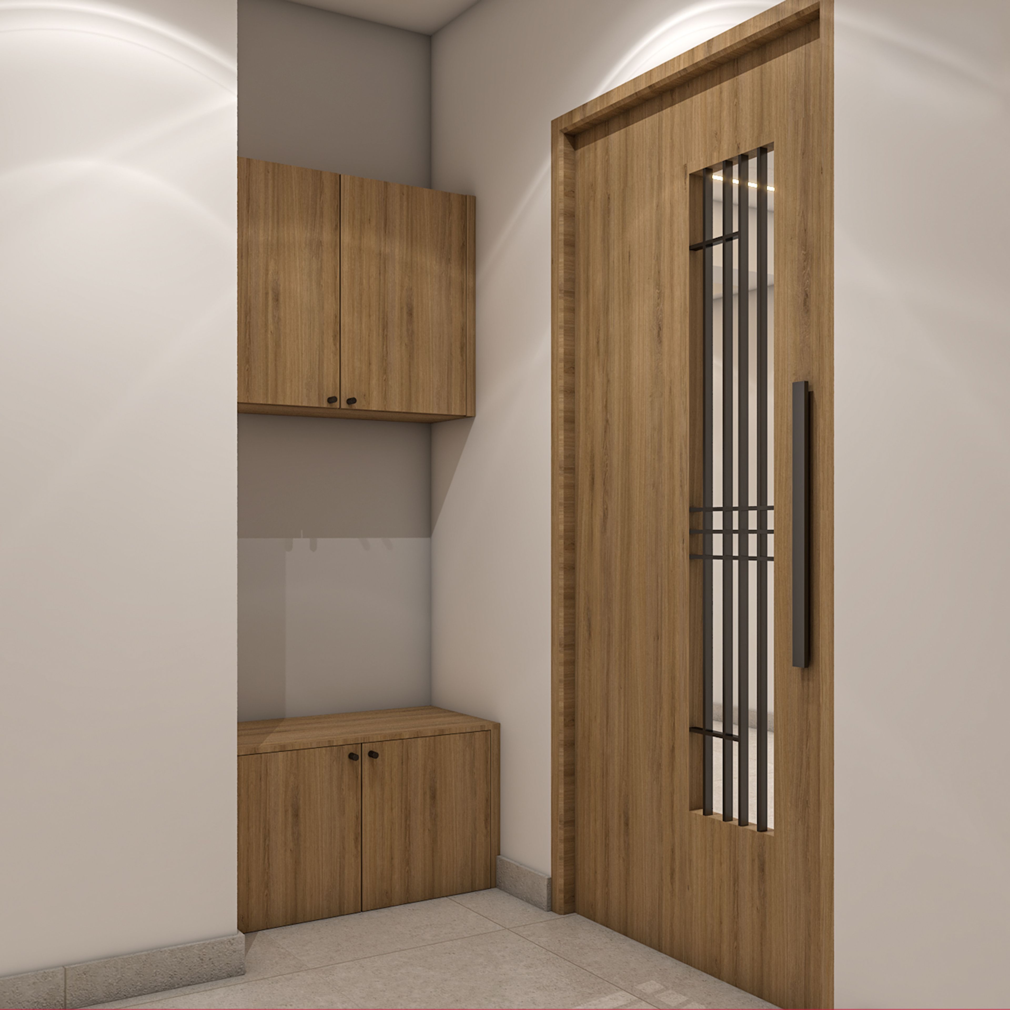 Contemporary Swing Double Door Design with Matte Finish for Entrances