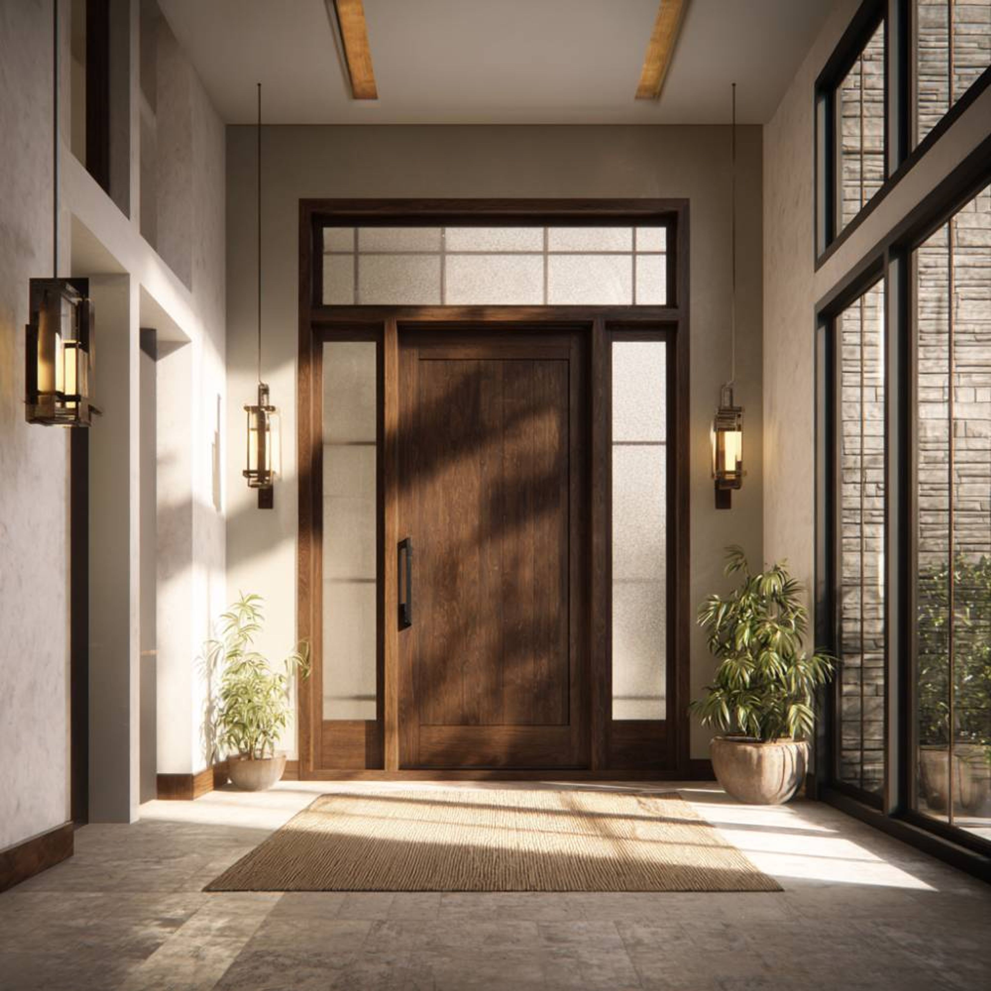 Entrance Single Door Design with Matte Finish and Swing Style