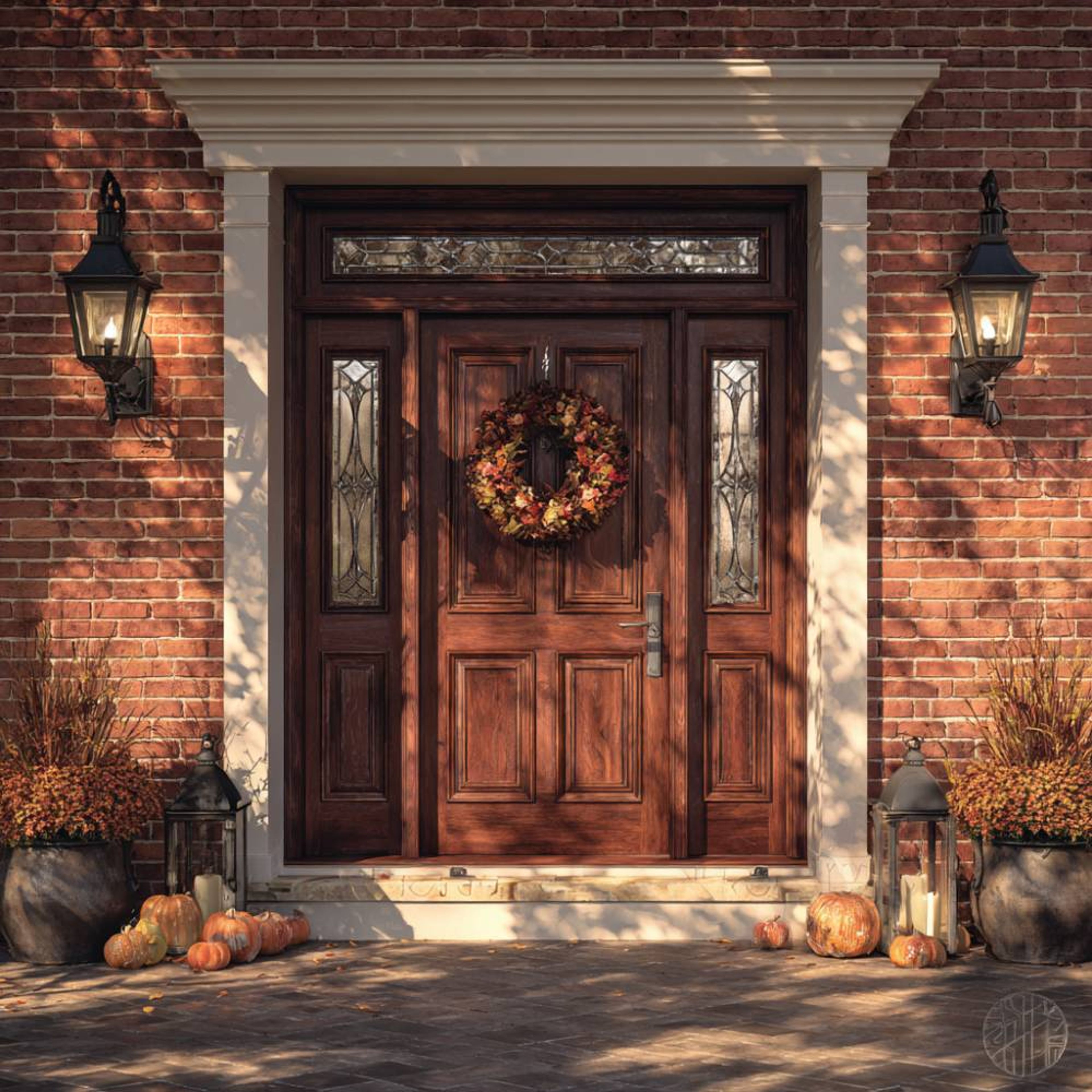 Main Entrance Classic Single Door Design with Swing Door