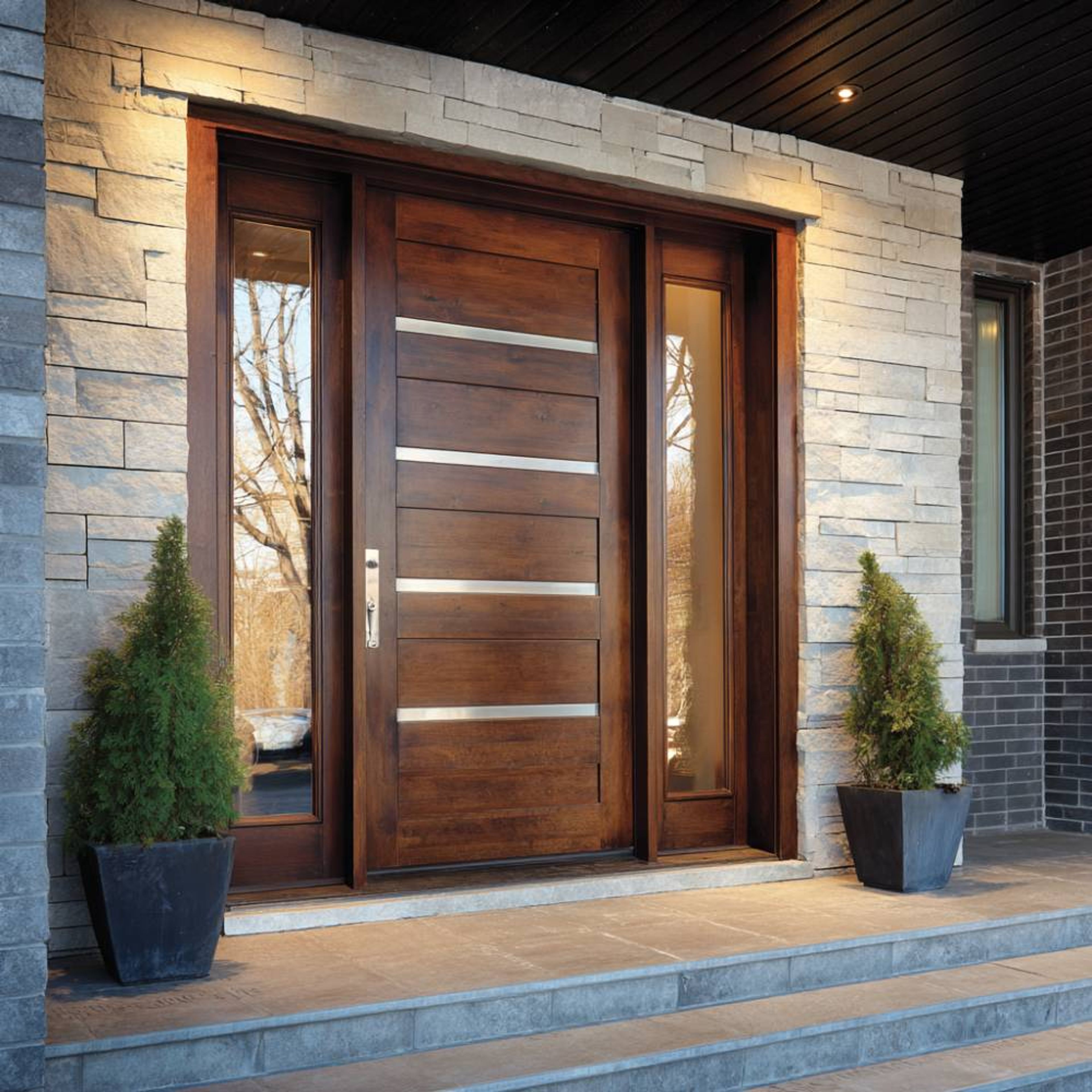 Modern Main Entrance Swing Single Door Design in Matte Finish