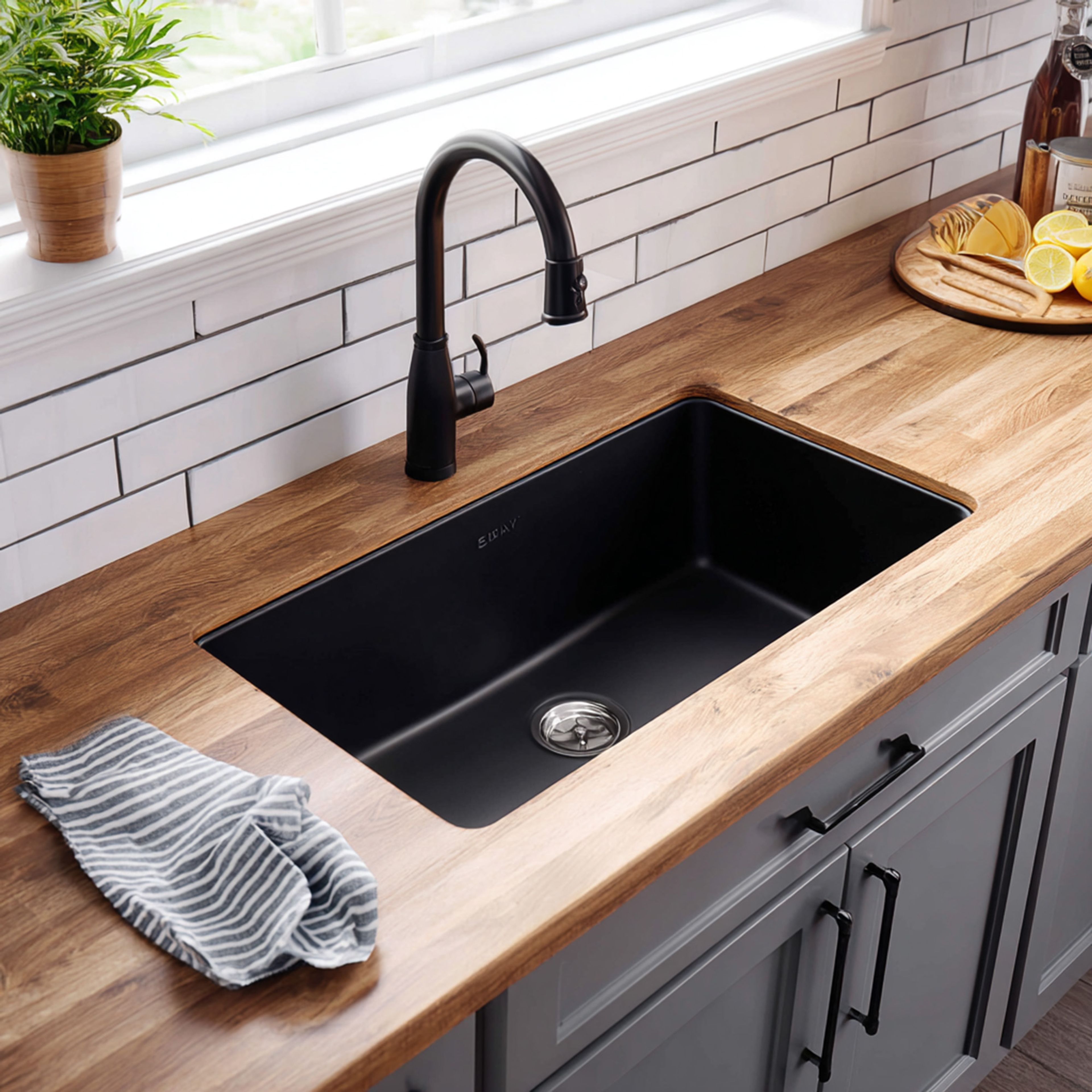 Granite Composite Undermount Single Bowl Kitchen Sink Design