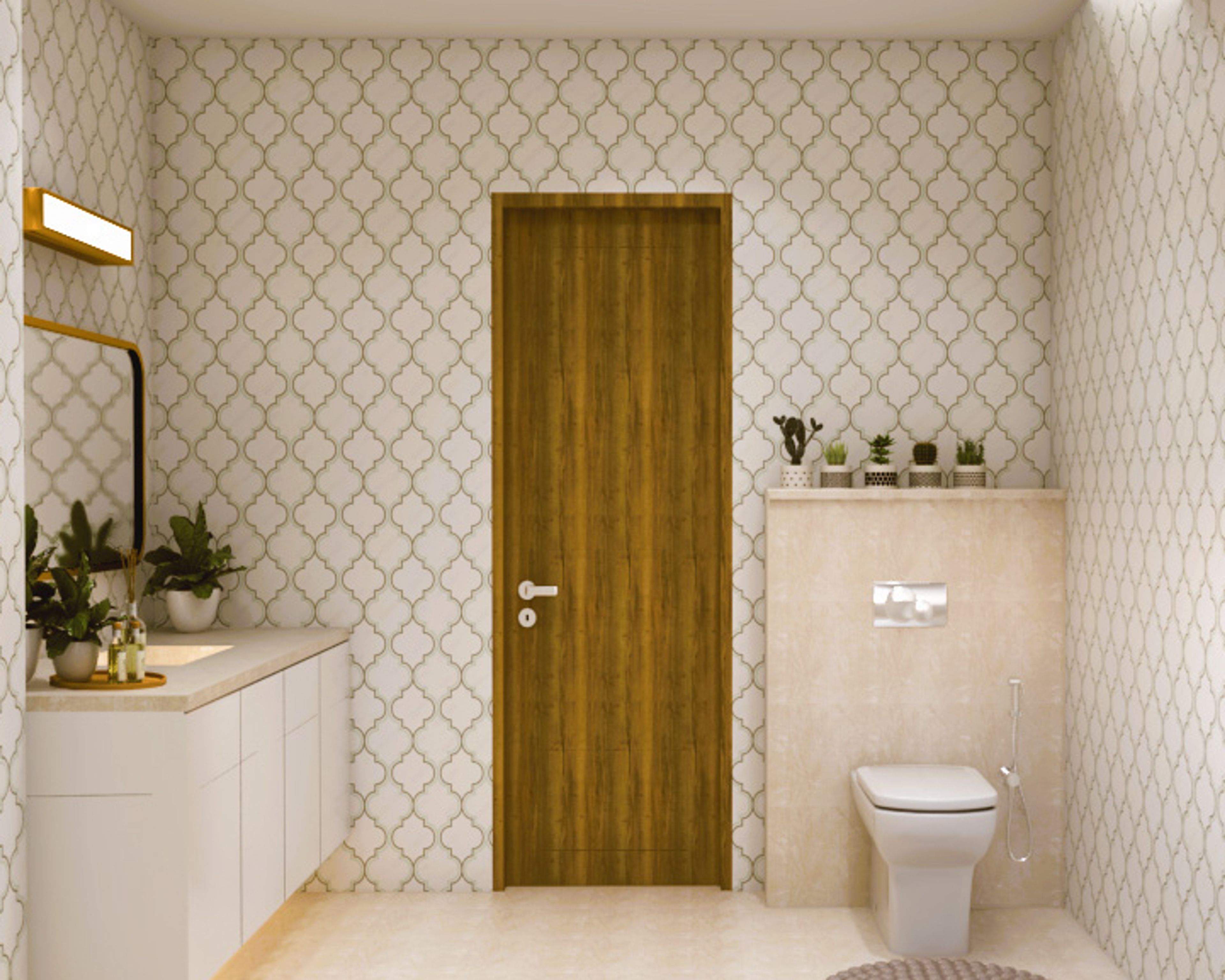 Eclectic Bathroom Design With Bathtub