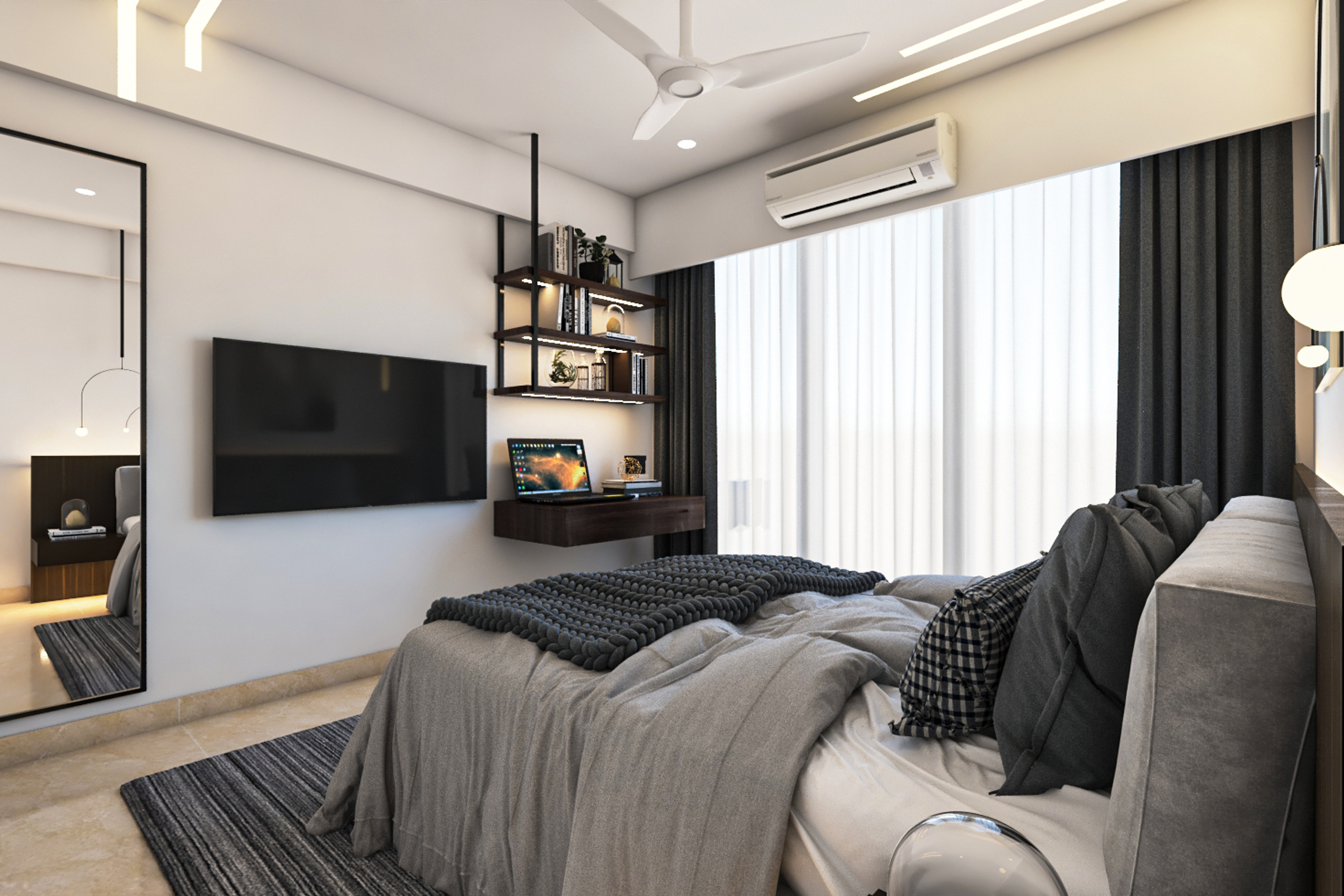 Spacious Bedroom Design - Livspace