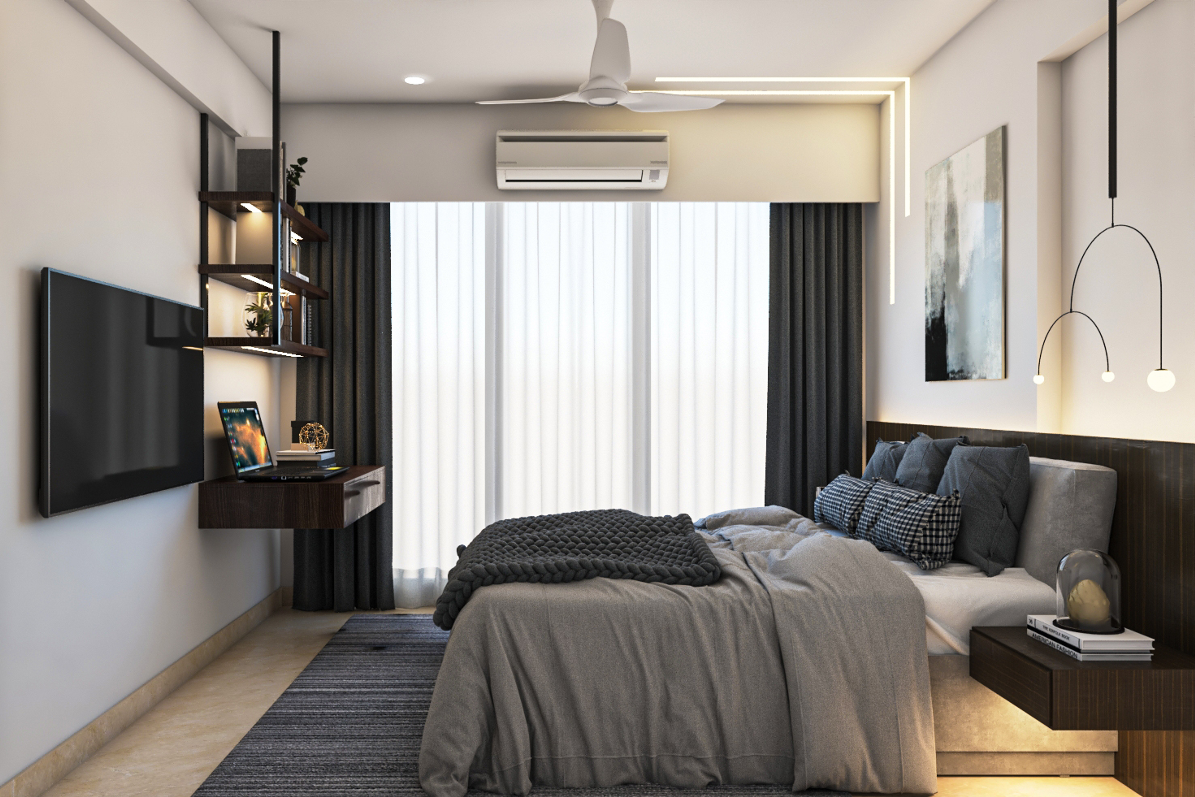 Spacious Bedroom Design - Livspace