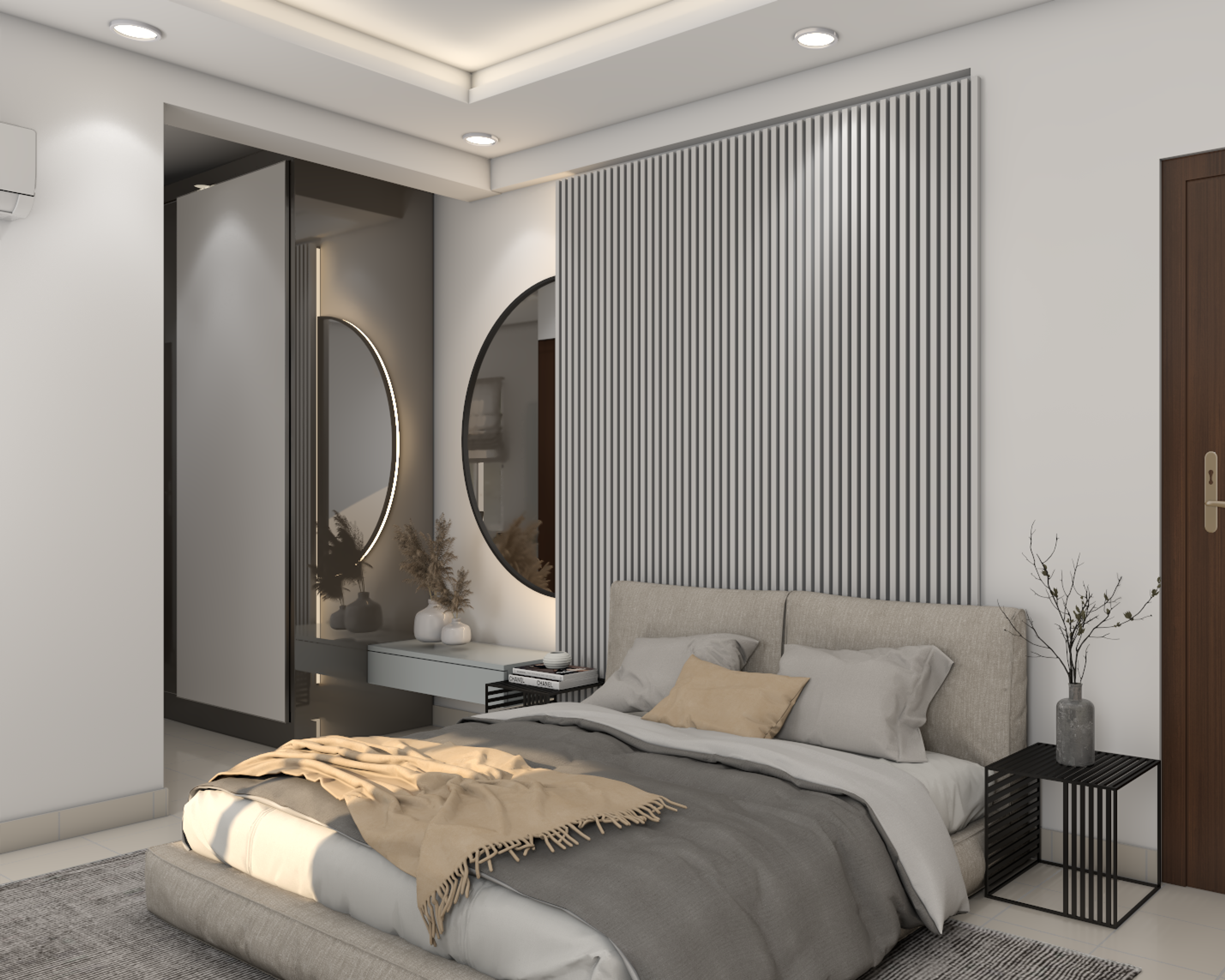 Luxurious Master Bedroom With Modern Furnishings
