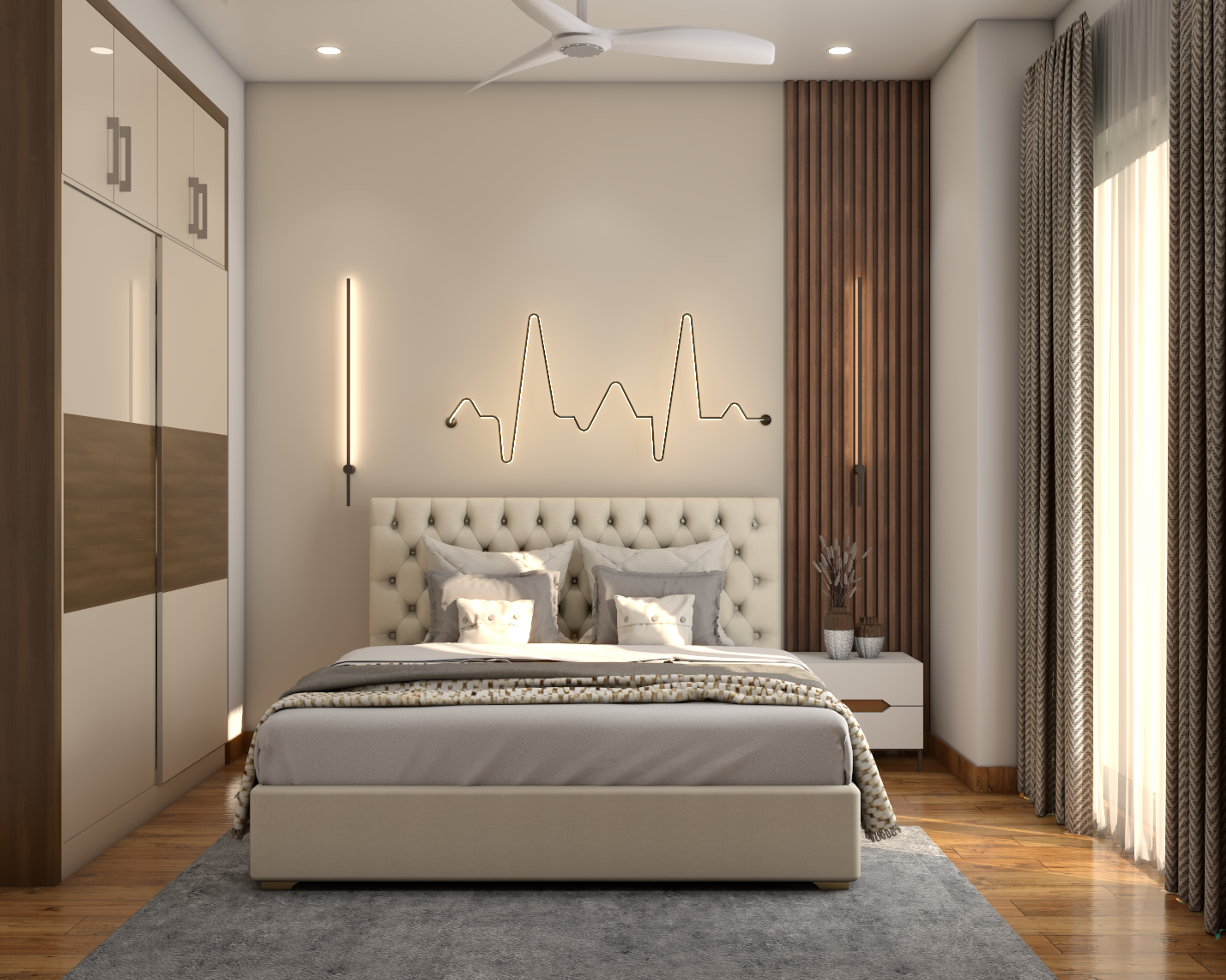 Contemporary Master Bedroom Design With Ample Sunlight