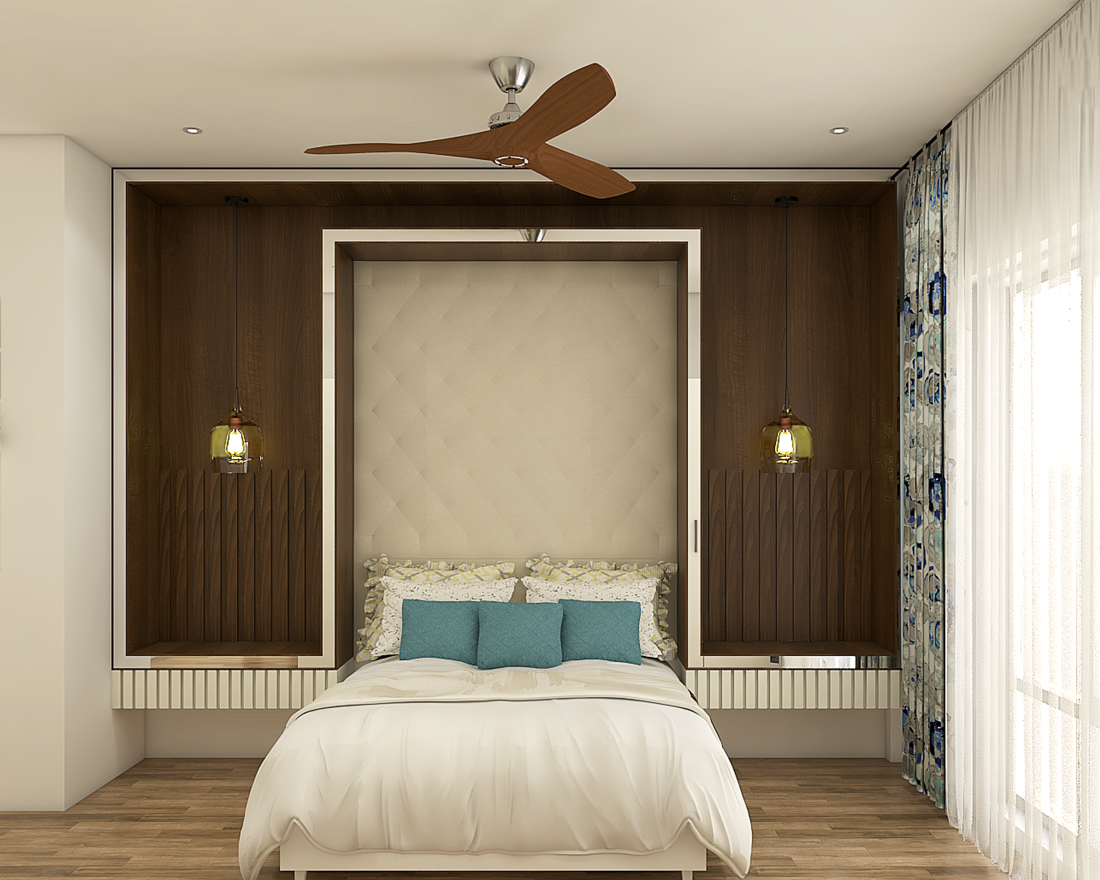 Classic Master Bedroom Design For Spacious Layout