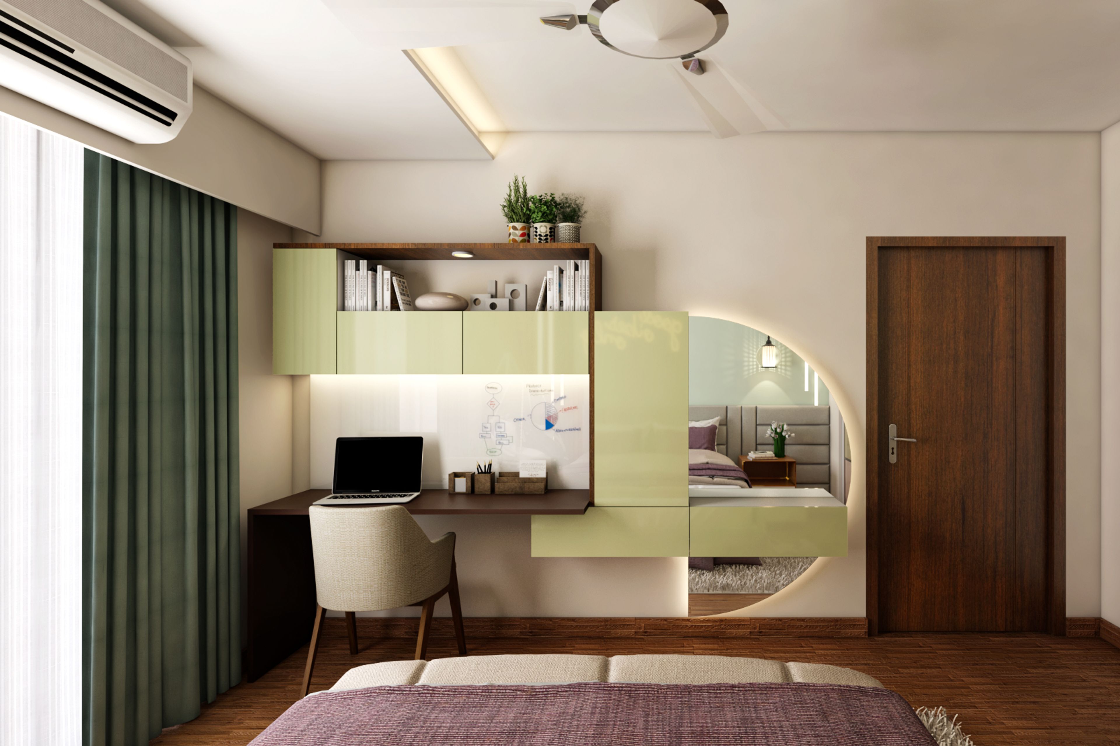 Spacious Master Bedroom Design Idea - Livspace