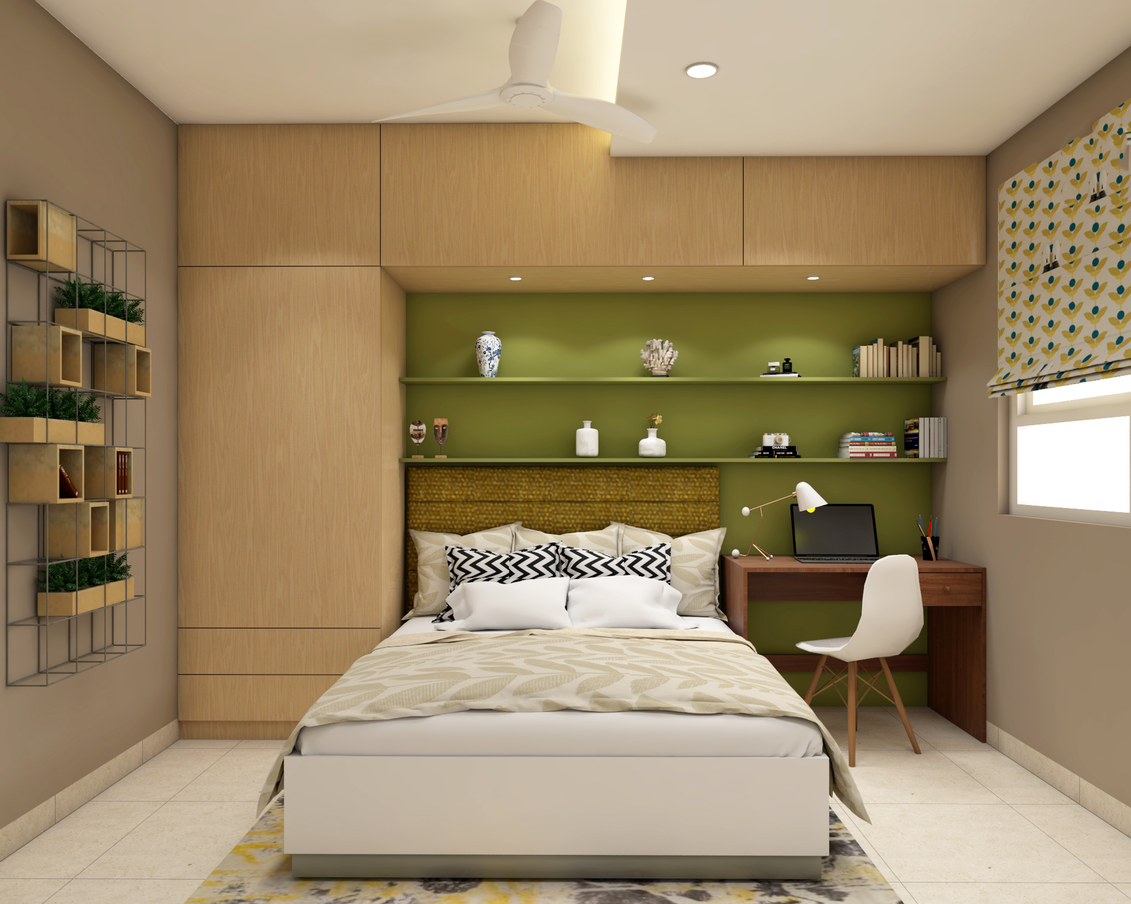 Contemporary Multifunctional Master Bedroom Design For Compact Spaces