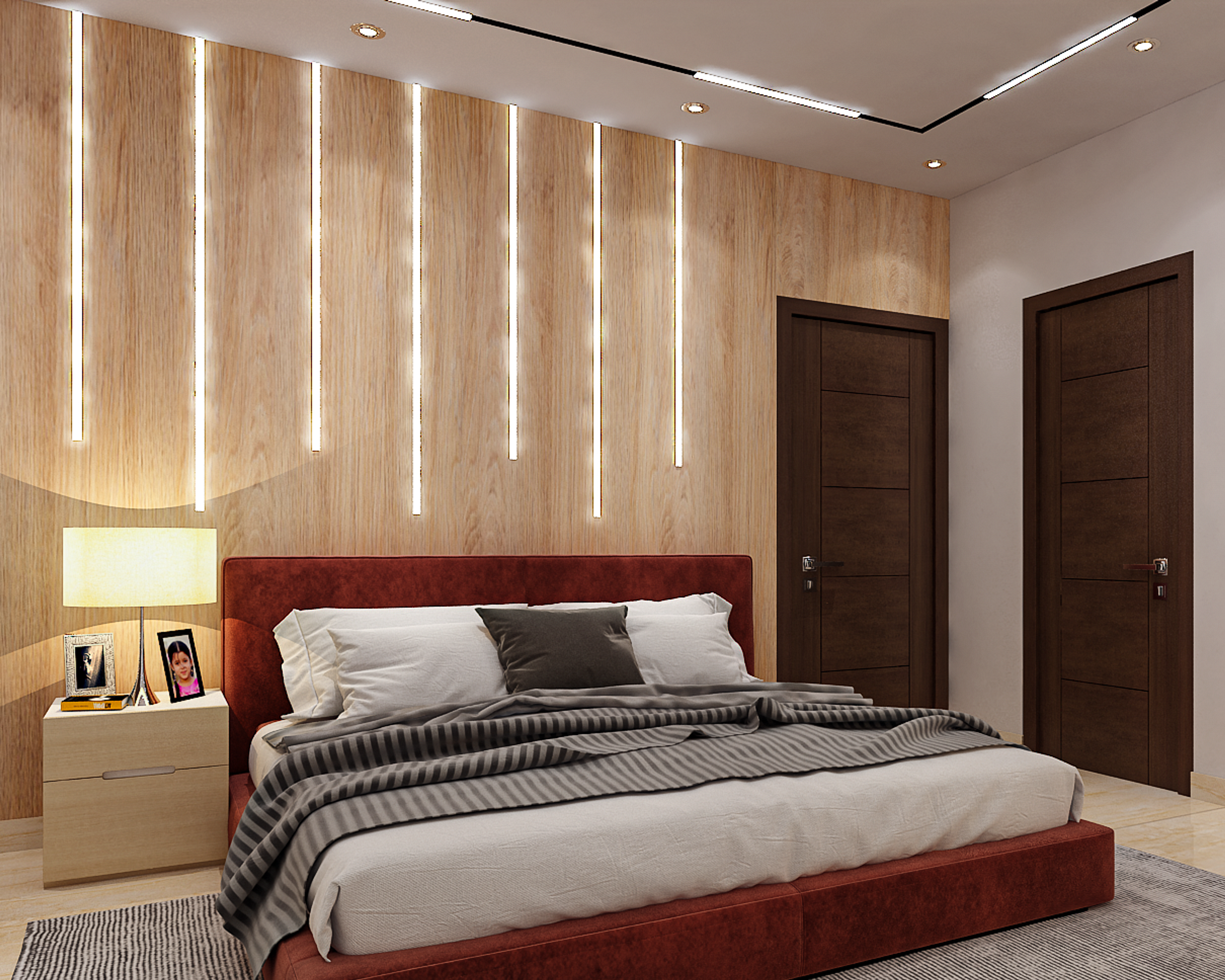 Modern Easy To Maintain Master Bedroom Design