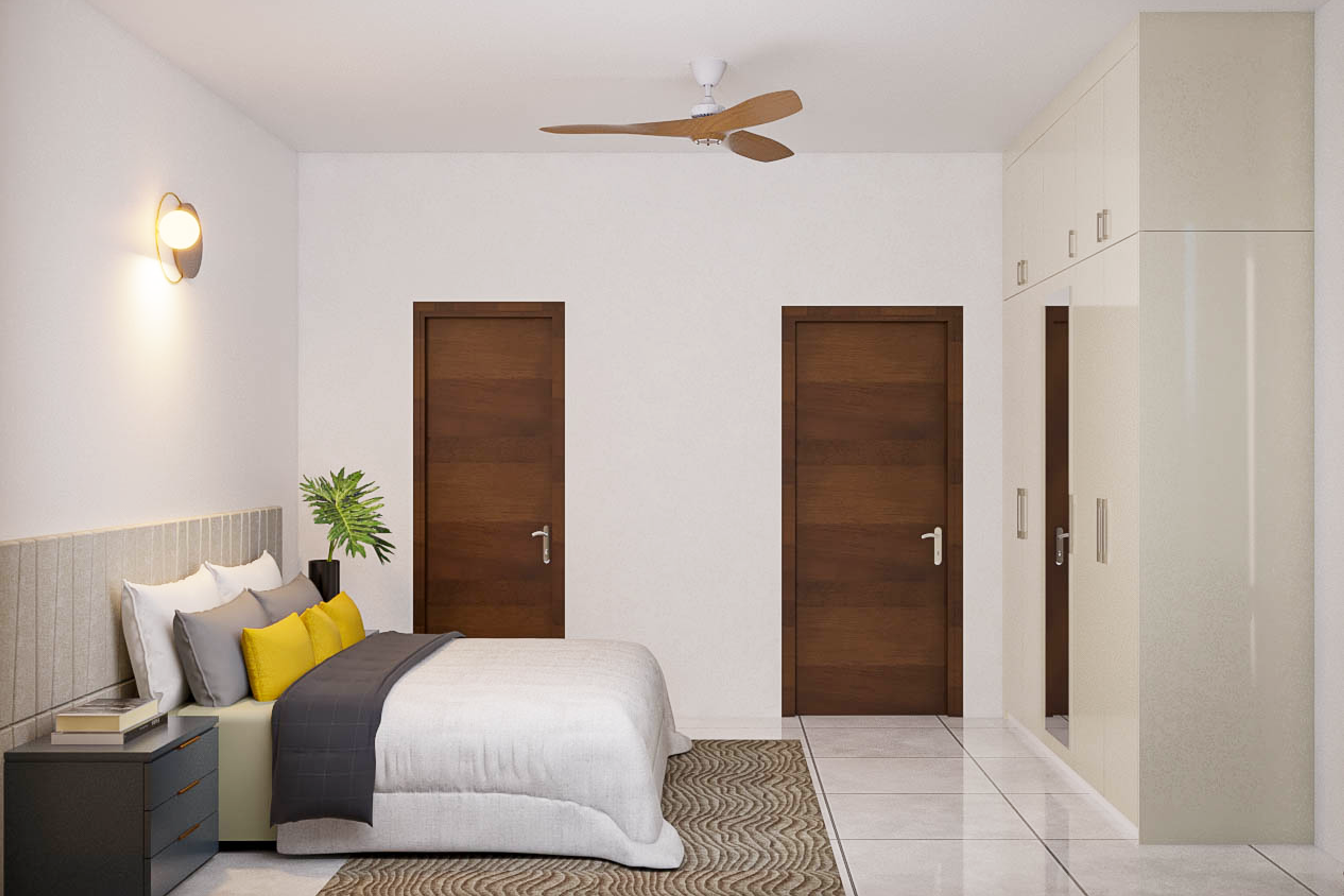 Modern Bedroom With Neutral Theme And Minimal Decor