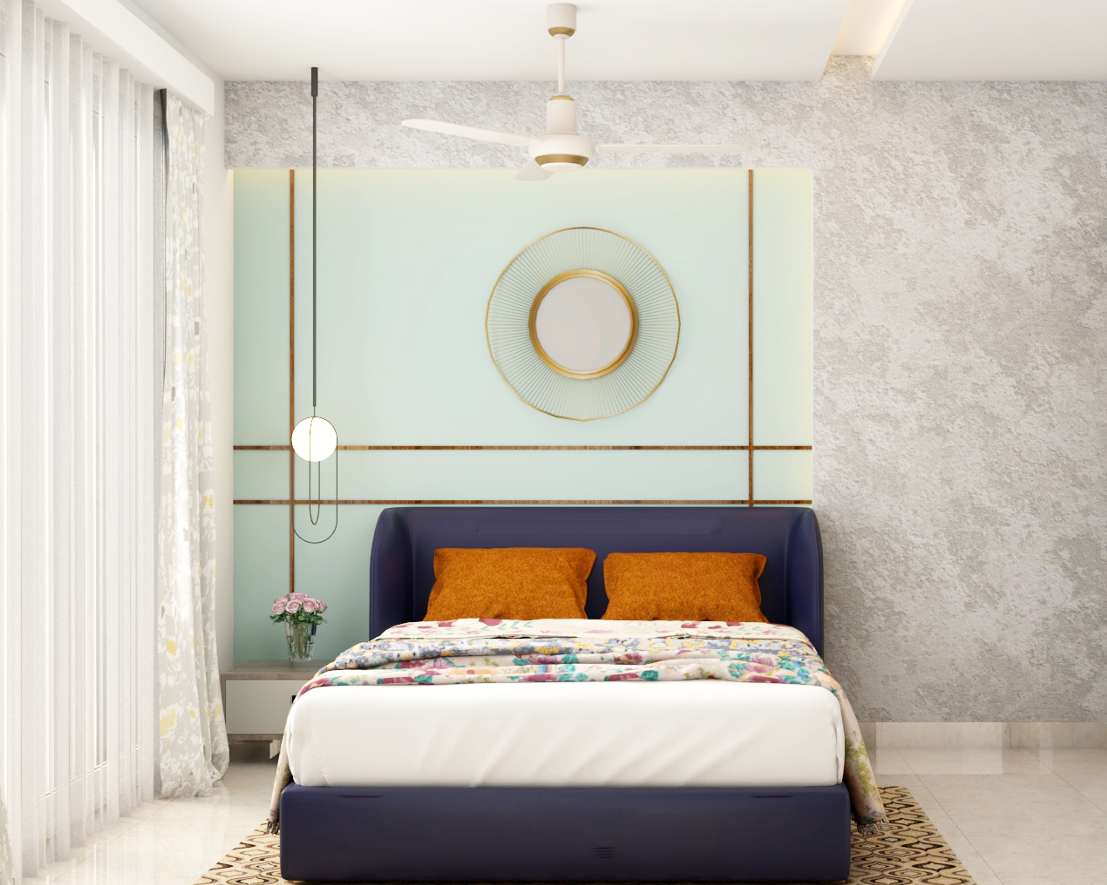 Modern Bedroom With Pastel Shades