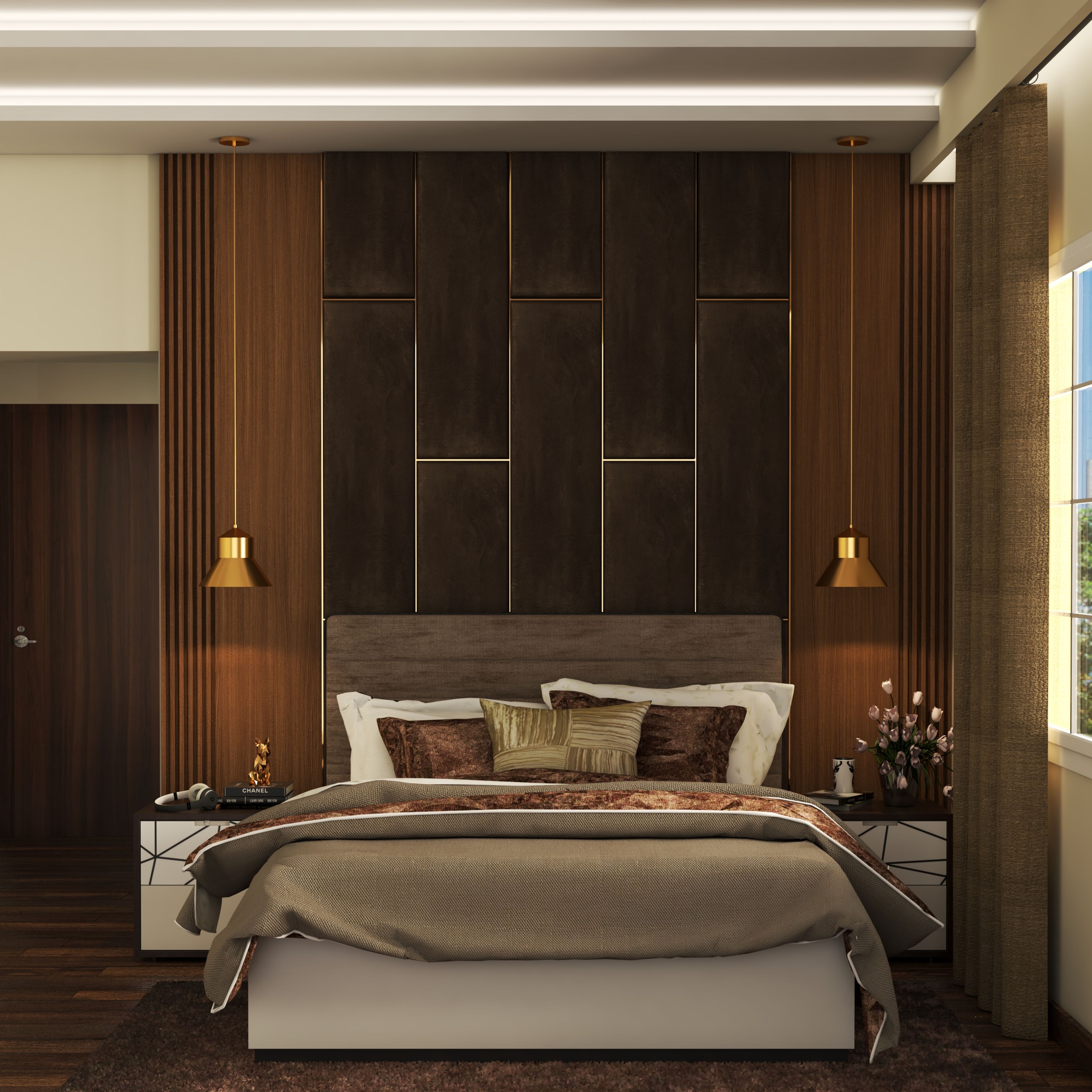 Contemporary Master Bedroom Design With Spacious Layout