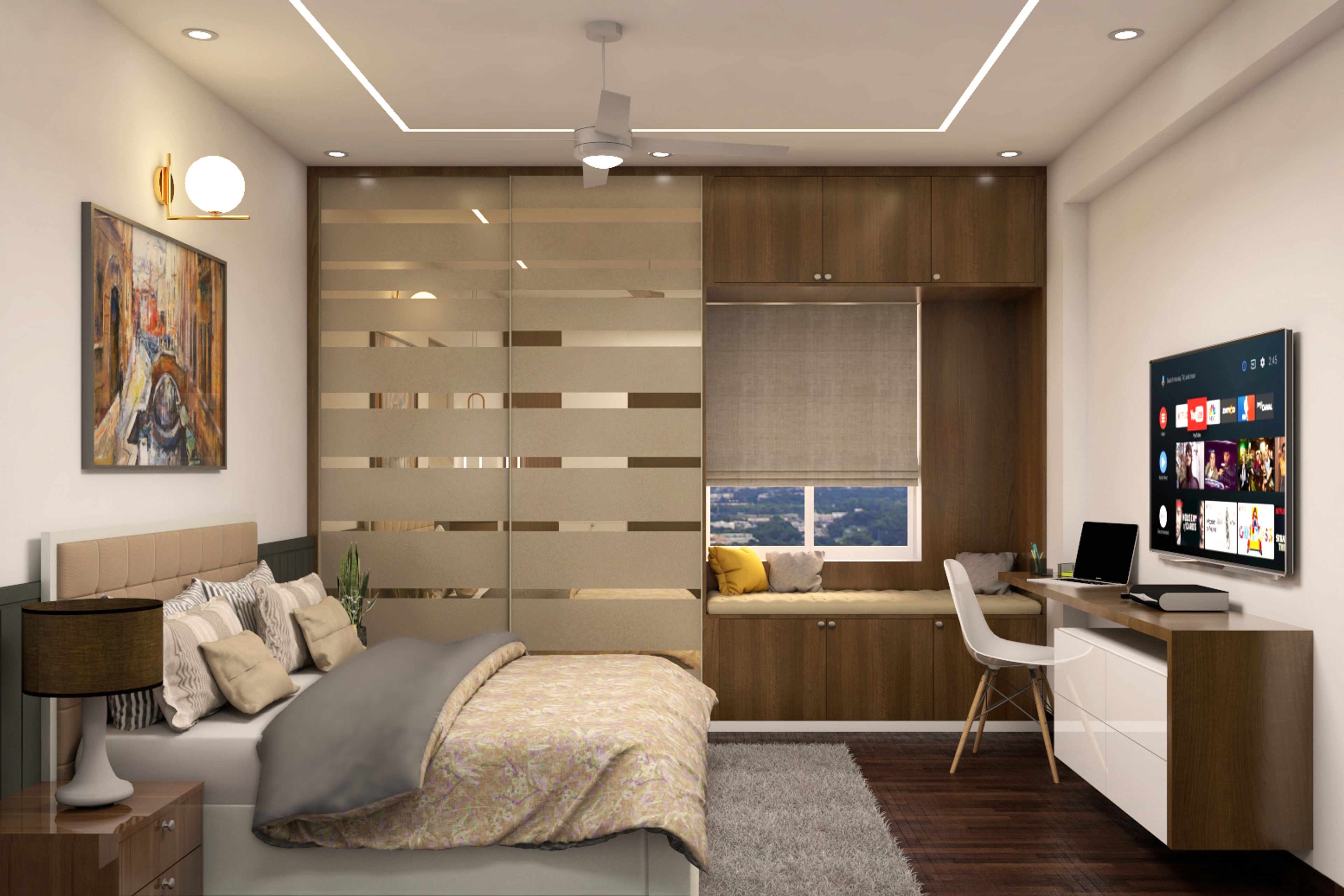 Modern Style Spacious Convenient Master Bedroom