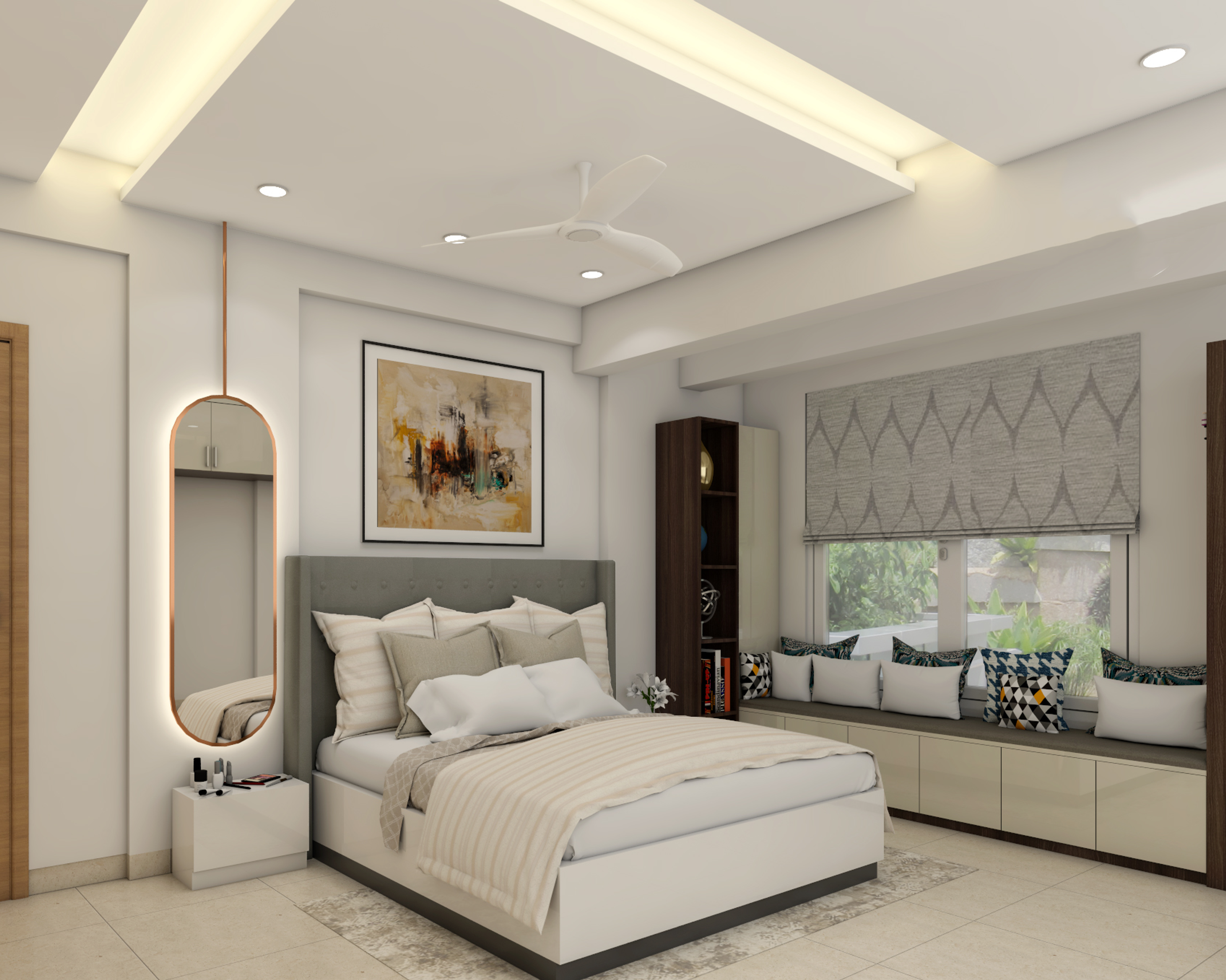 Convenient Master Bedroom With Spacious Interiors