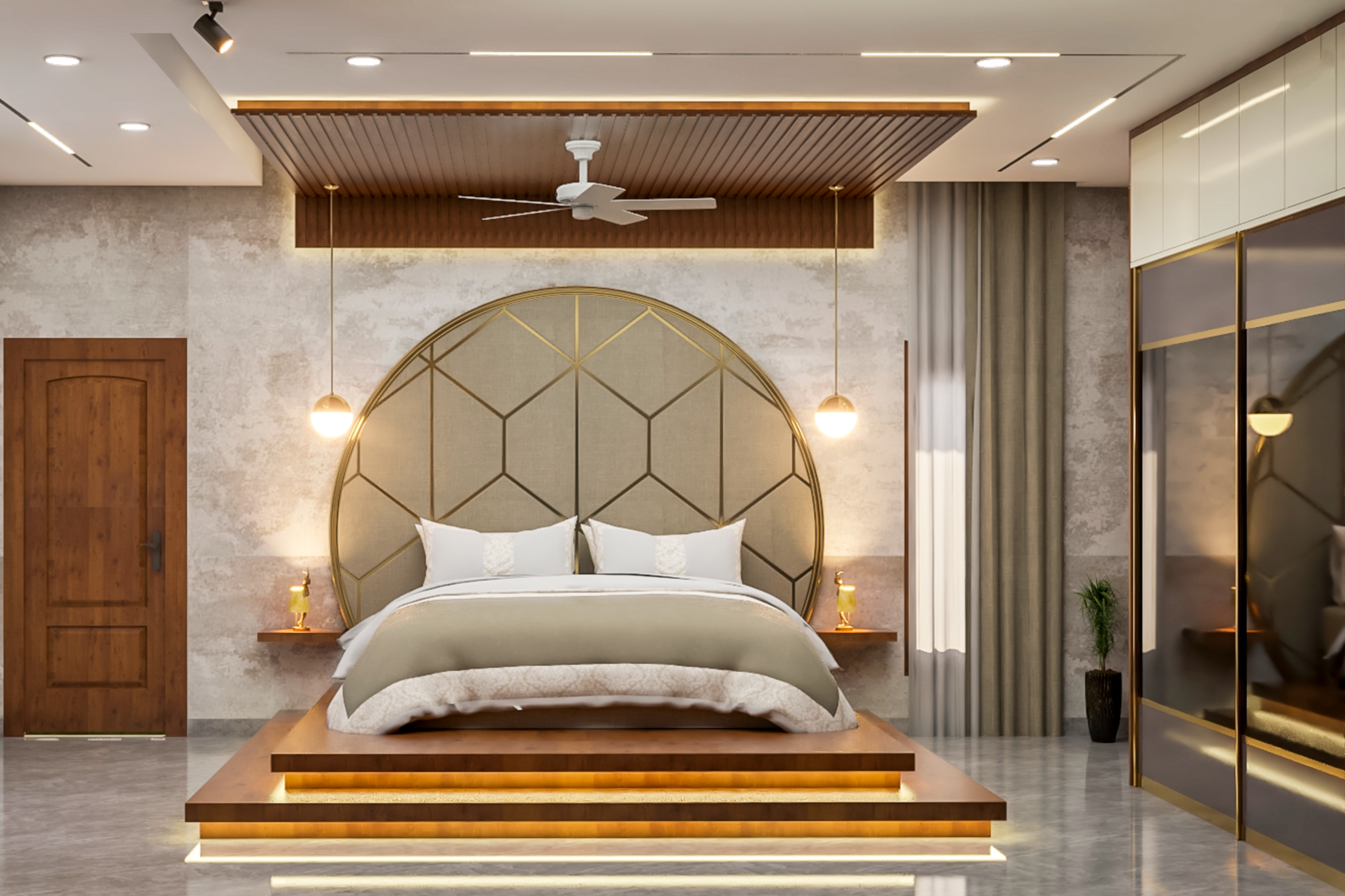 Classic Spacious Master Bedroom Design