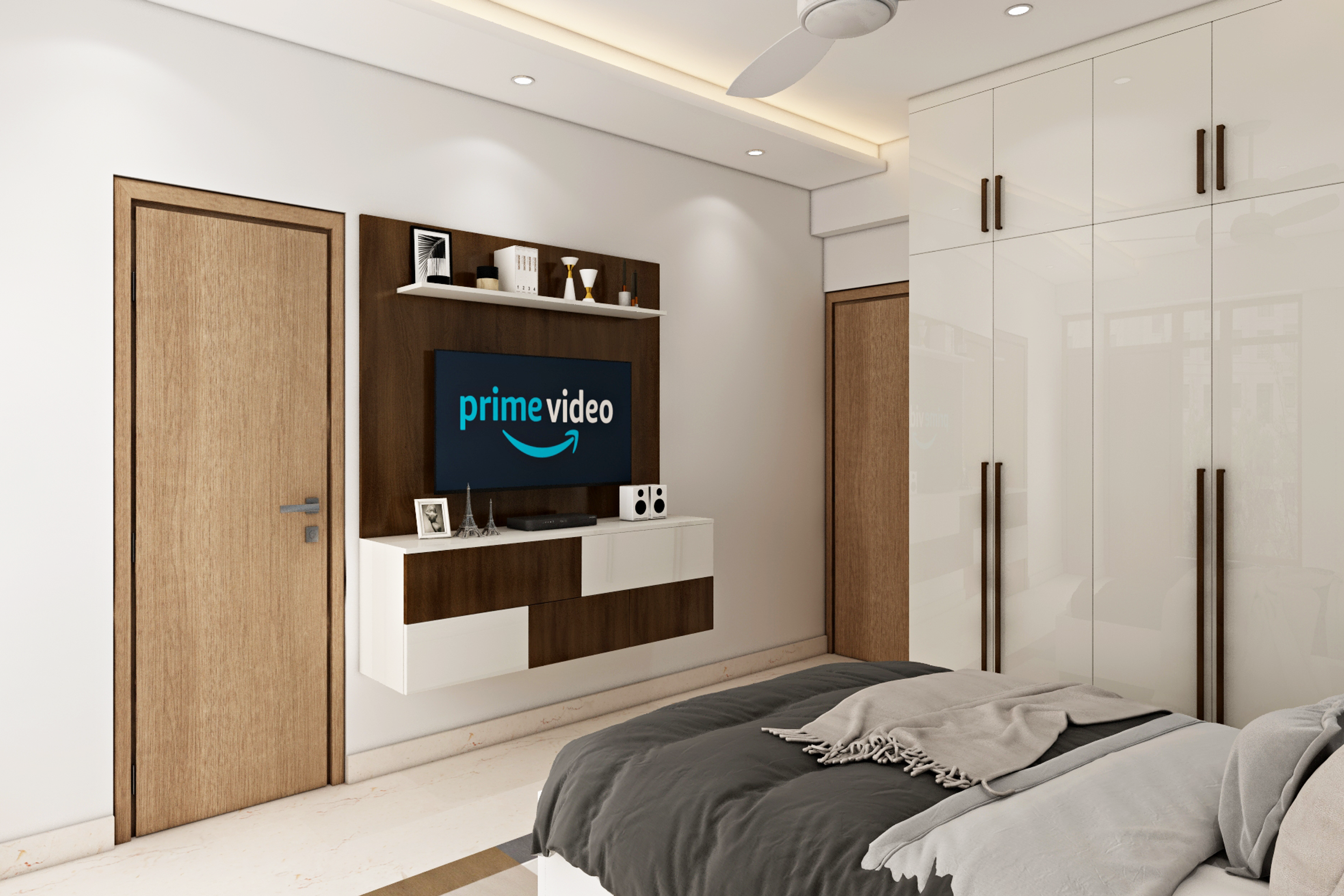 Spacious Master Bedroom Design - Livspace