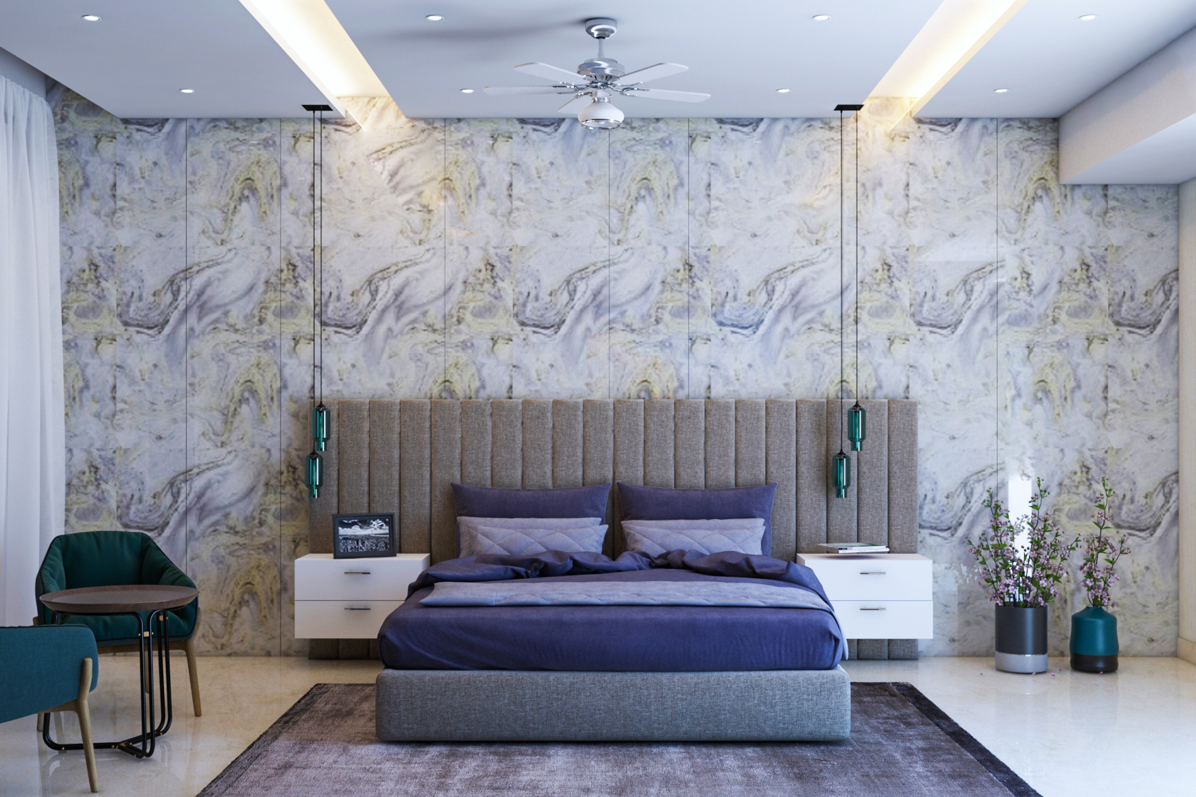 Contemporary Master Bedroom Designed For Couples