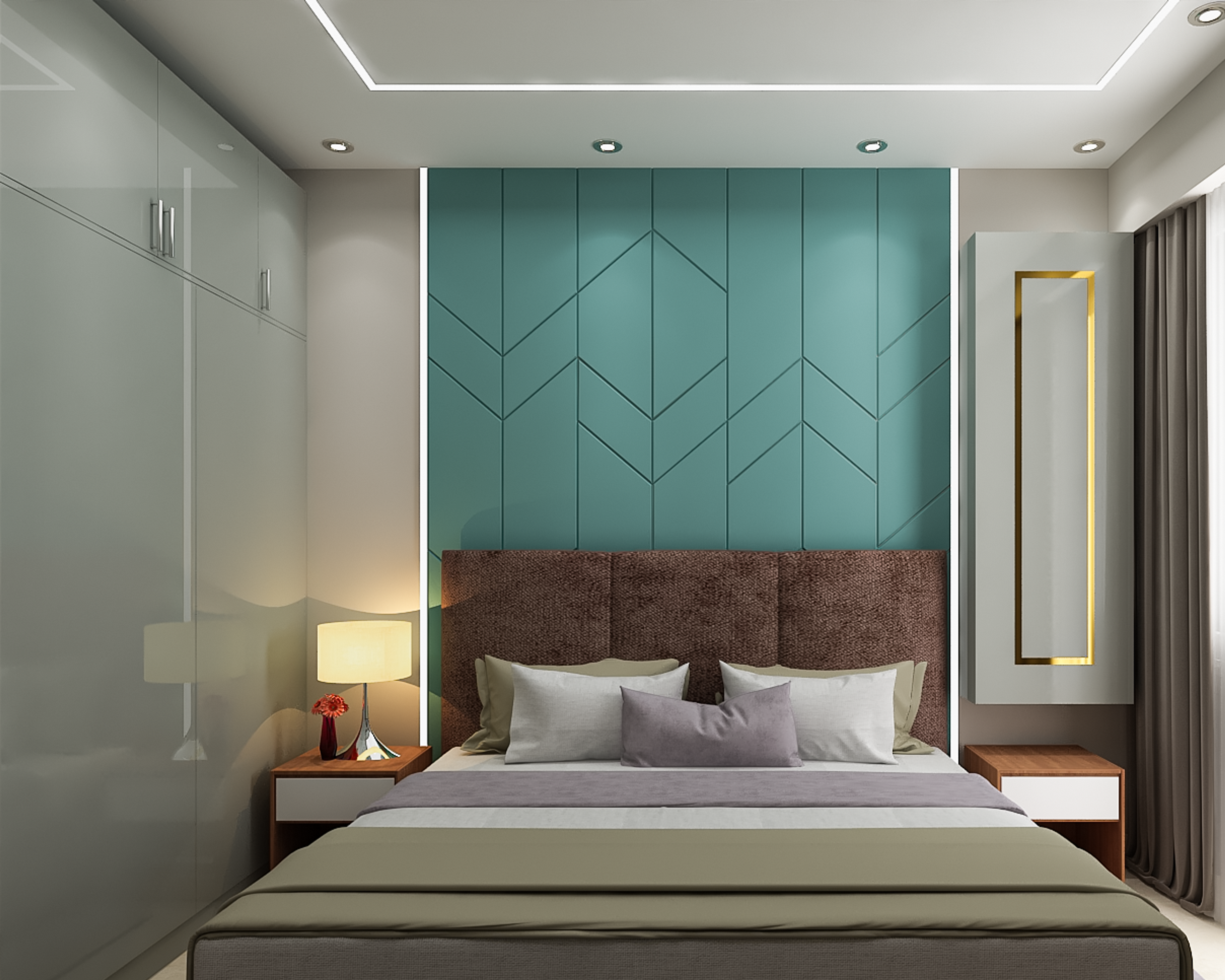 Contemporary Master Bedroom - Livspace