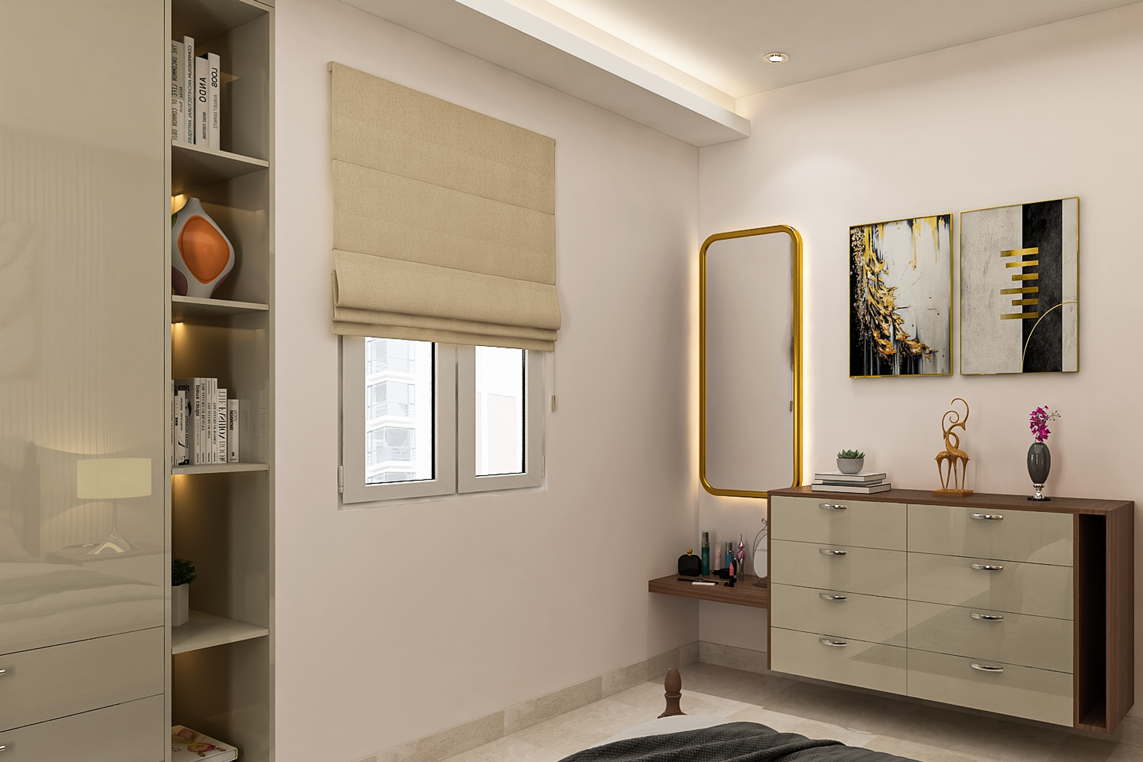 Classy Spacious Master Bedroom - Livspace