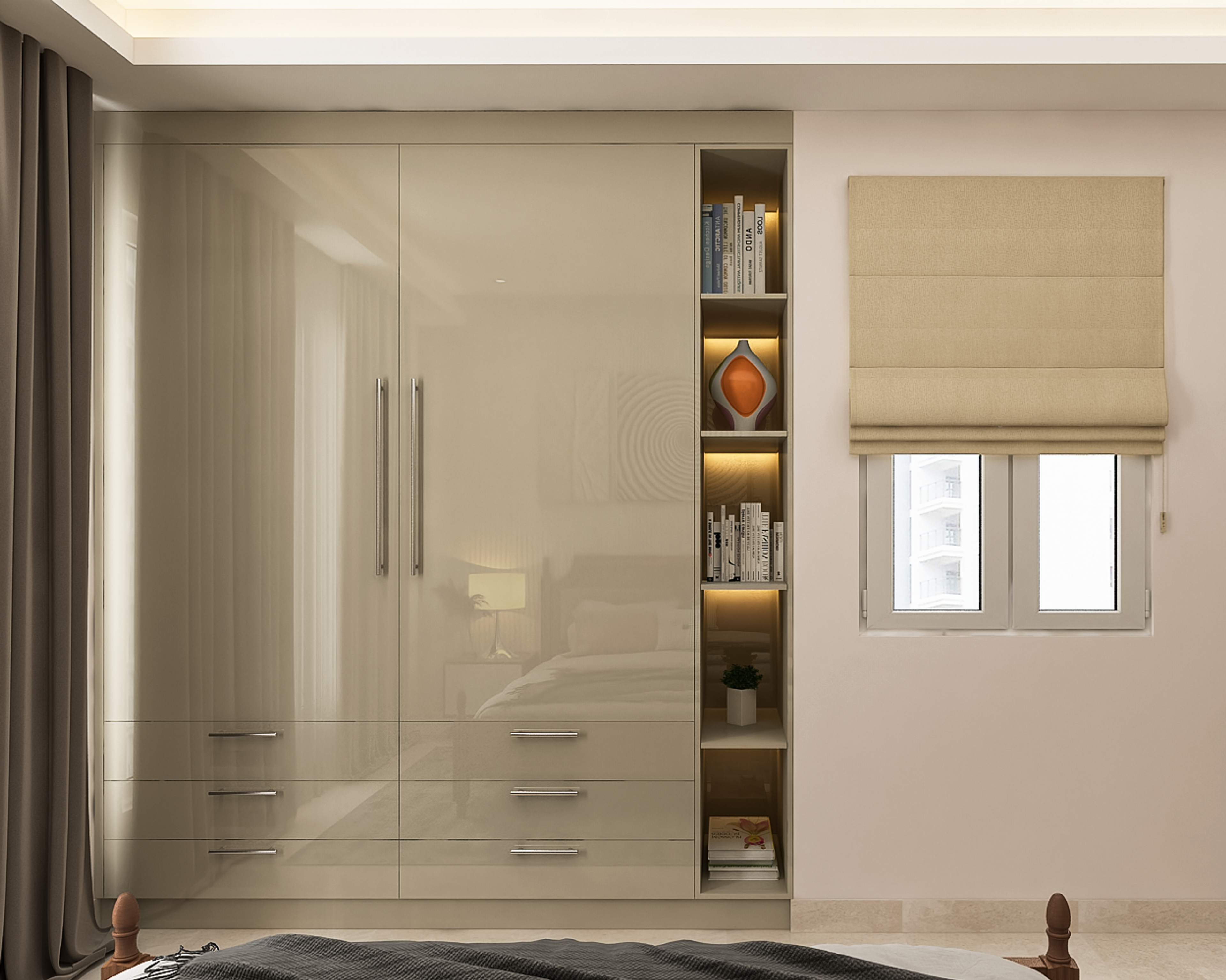 Classy Spacious Master Bedroom - Livspace