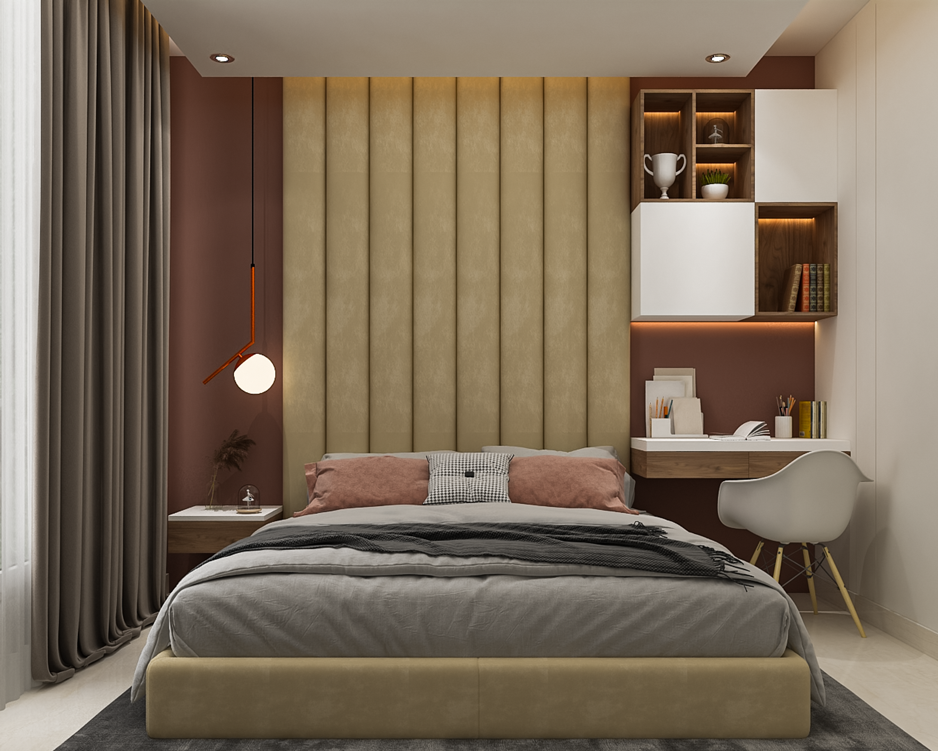 Spacious Master Bedroom Design With Modern Interiors