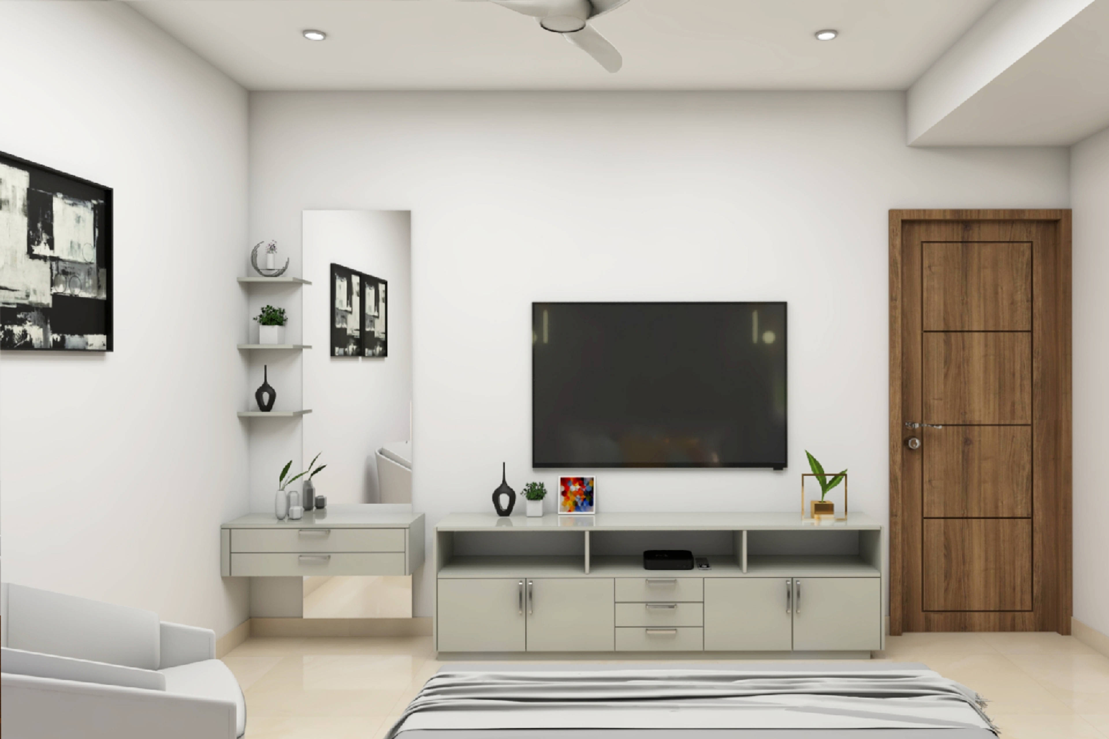 Modern Master Bedroom Design - Livspace