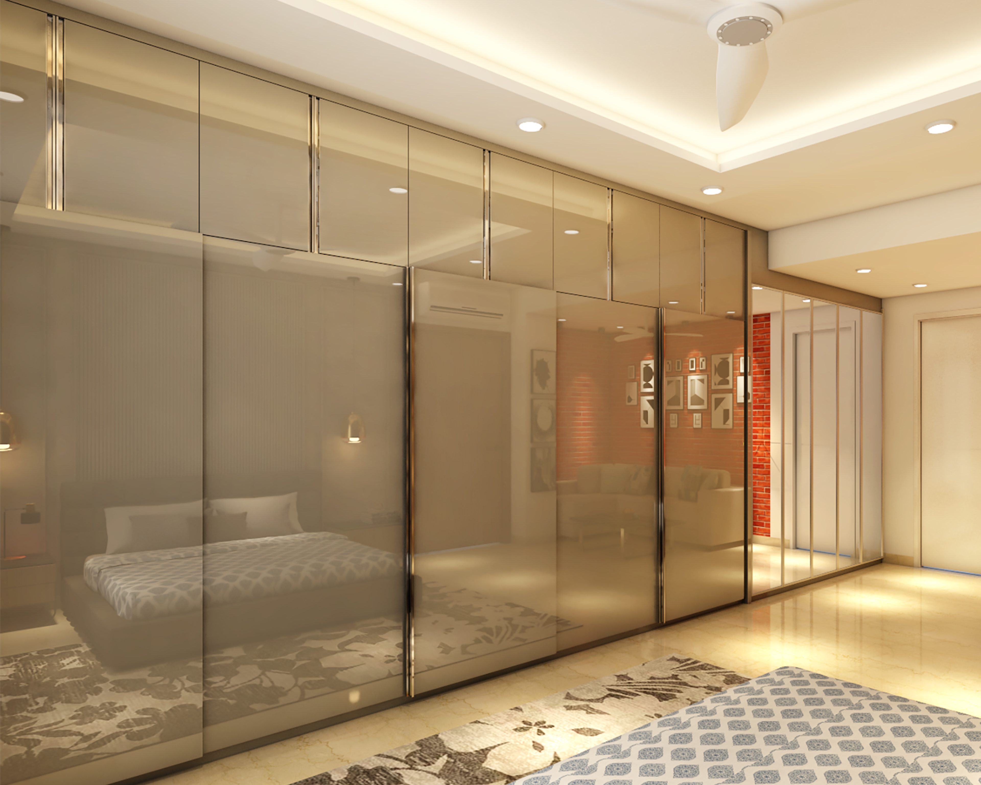 Spacious Master Bedroom Design - Livspace