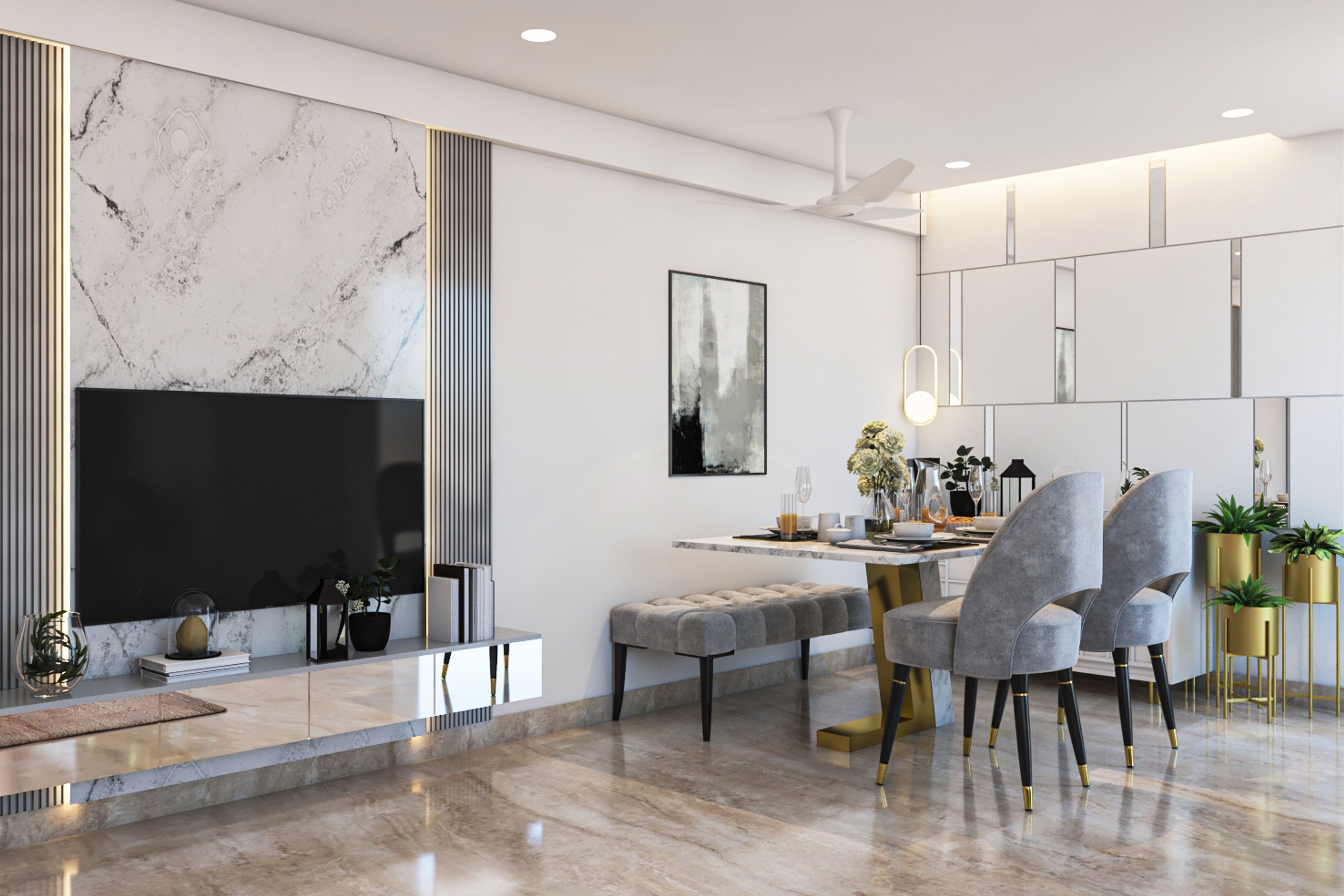 Modern Dining Room Design With Stylish Accent Chairs - Livspace