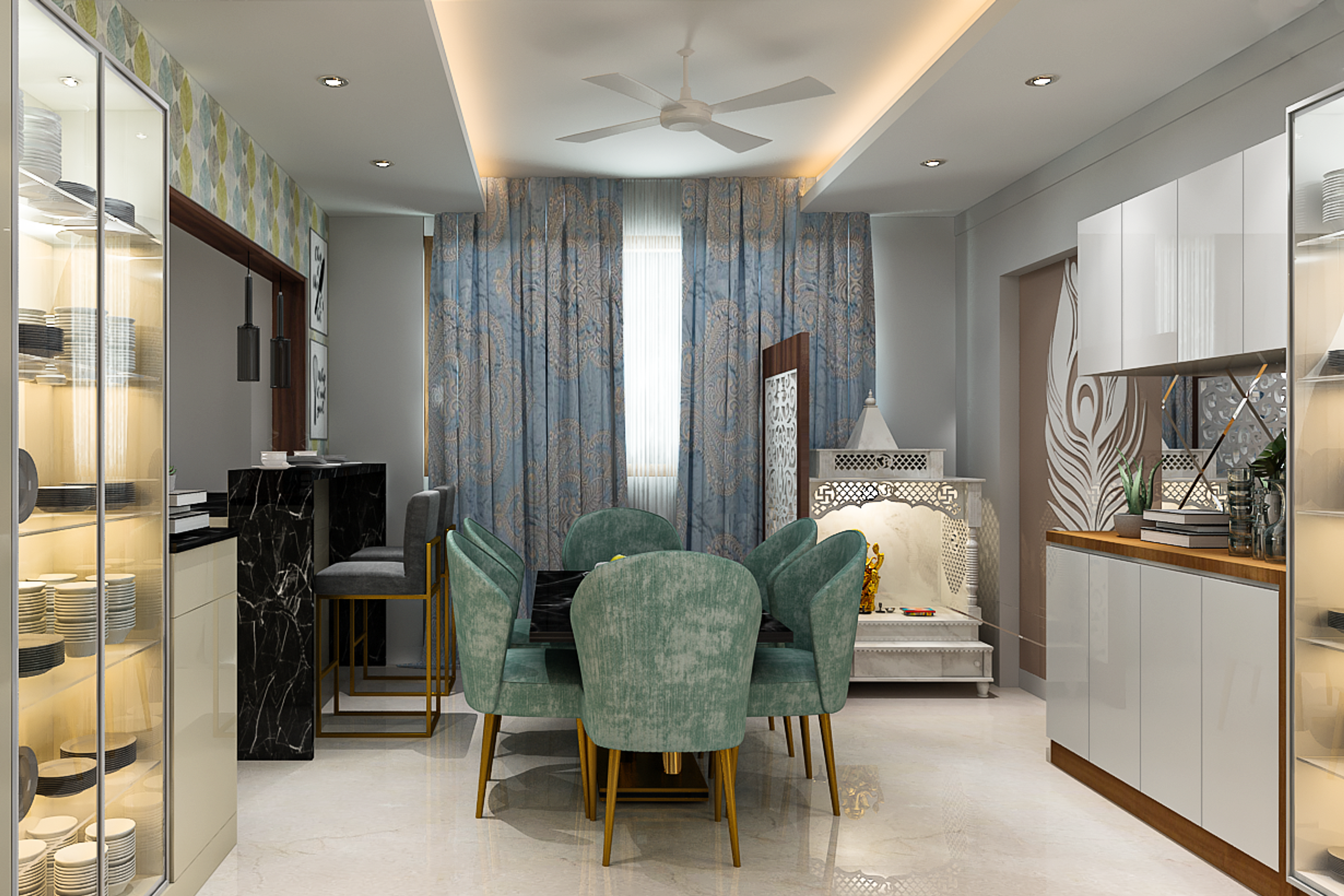 Contemporary Dining Room - Livspace