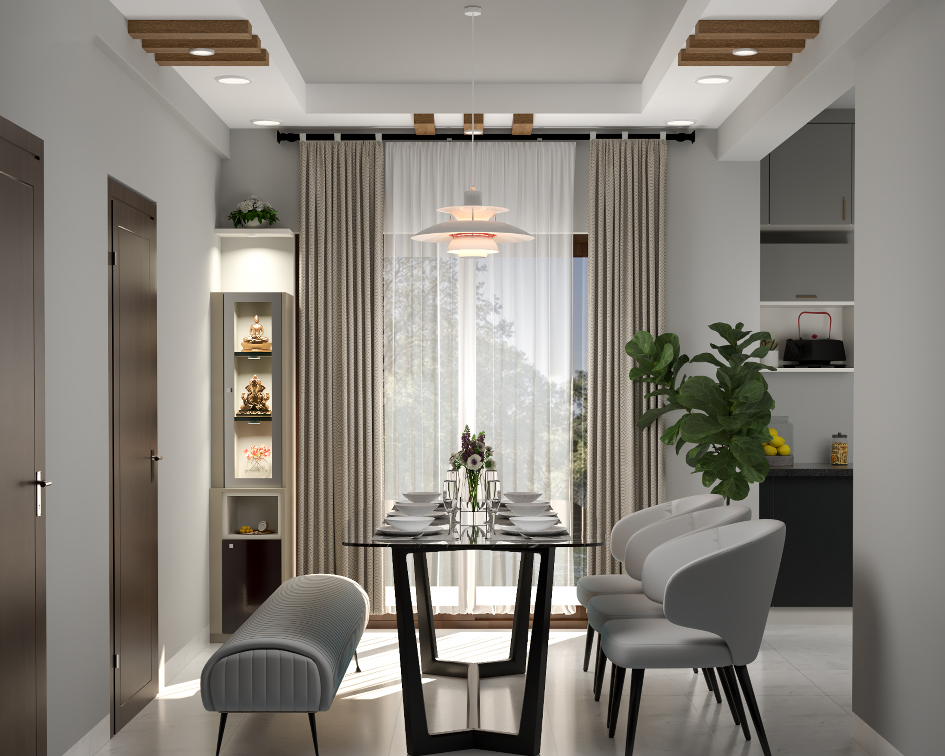 Contemporary Dining Room Design - Livspace