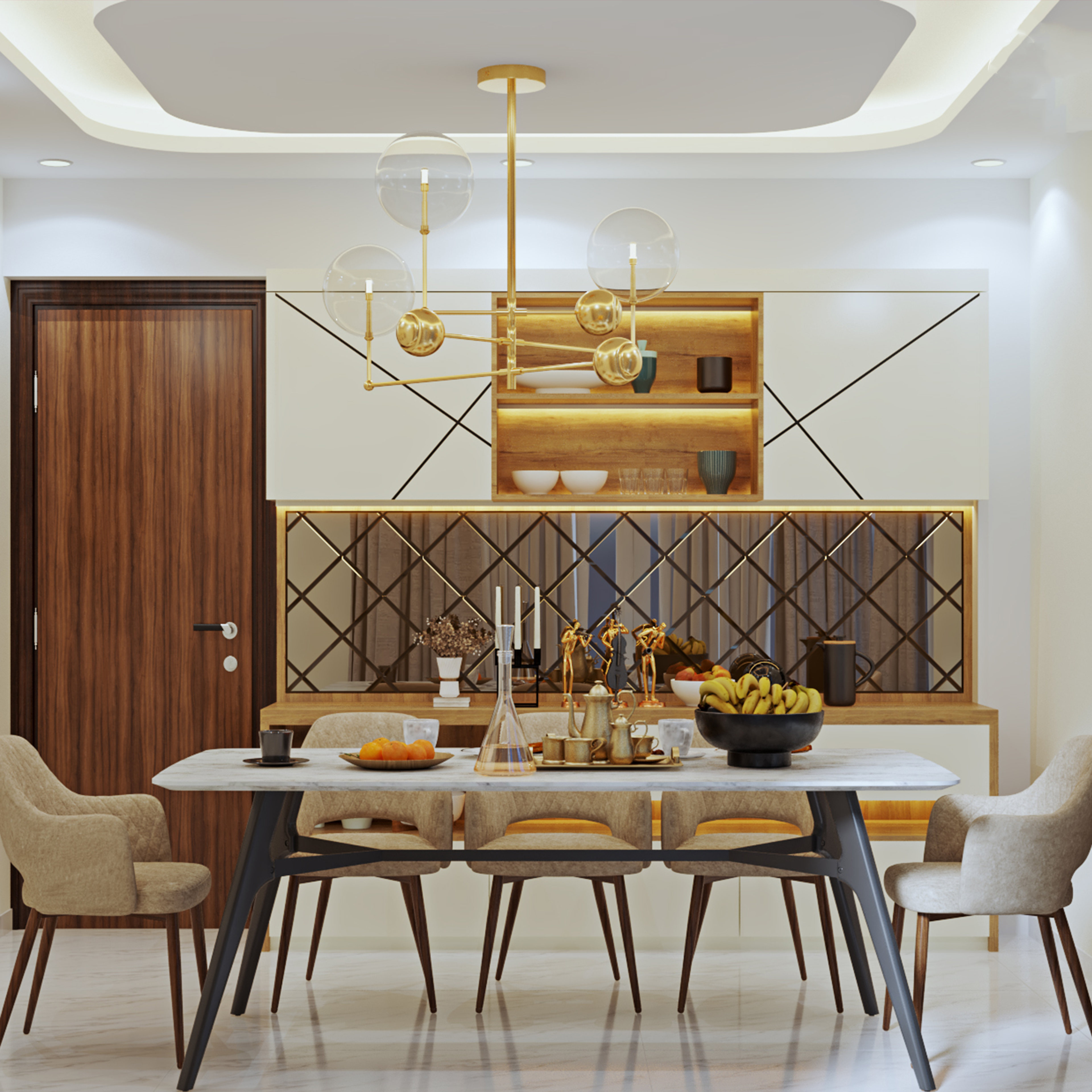 Contemporary Dining Room Design - Livspace