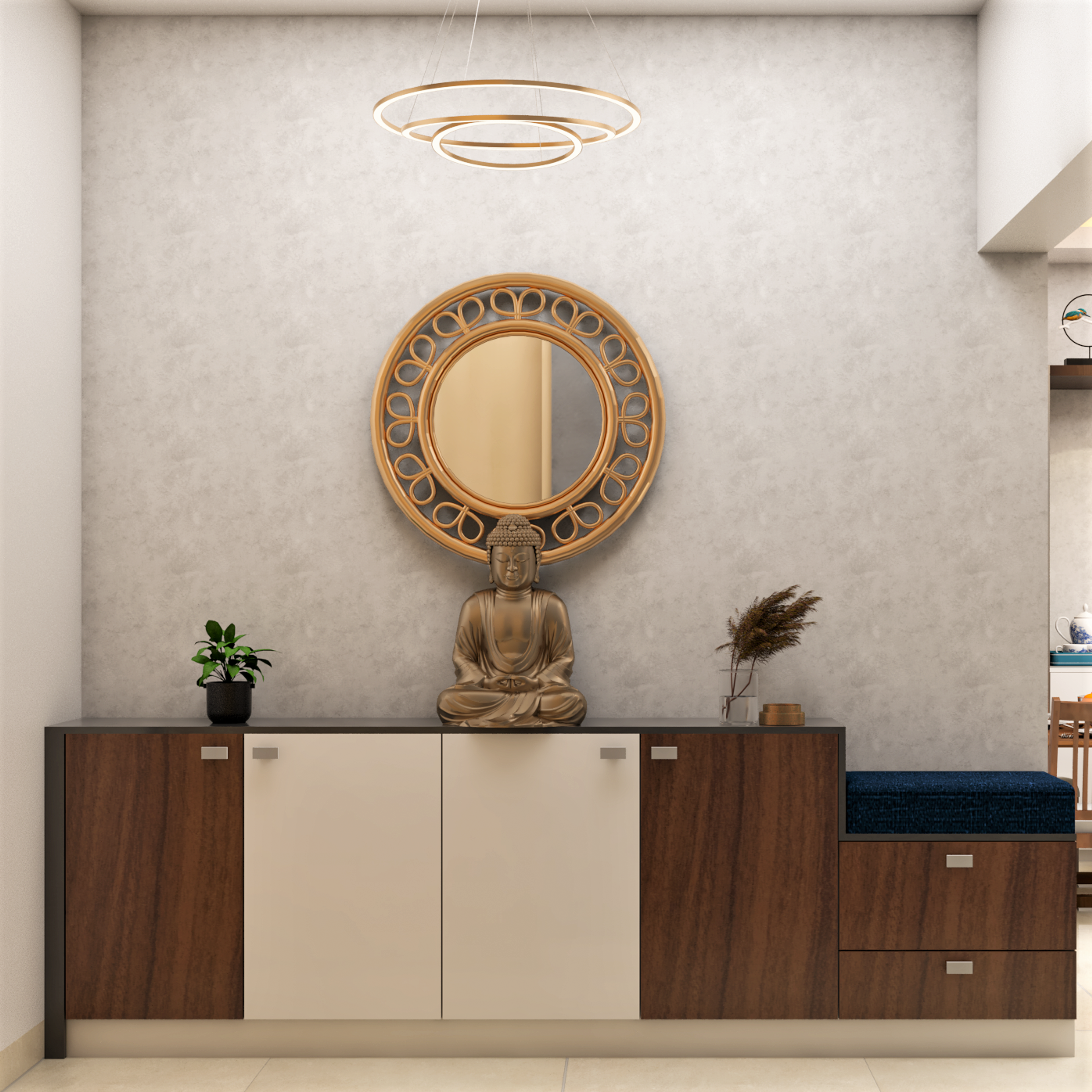 Contemporary Textured Wallpaper Design