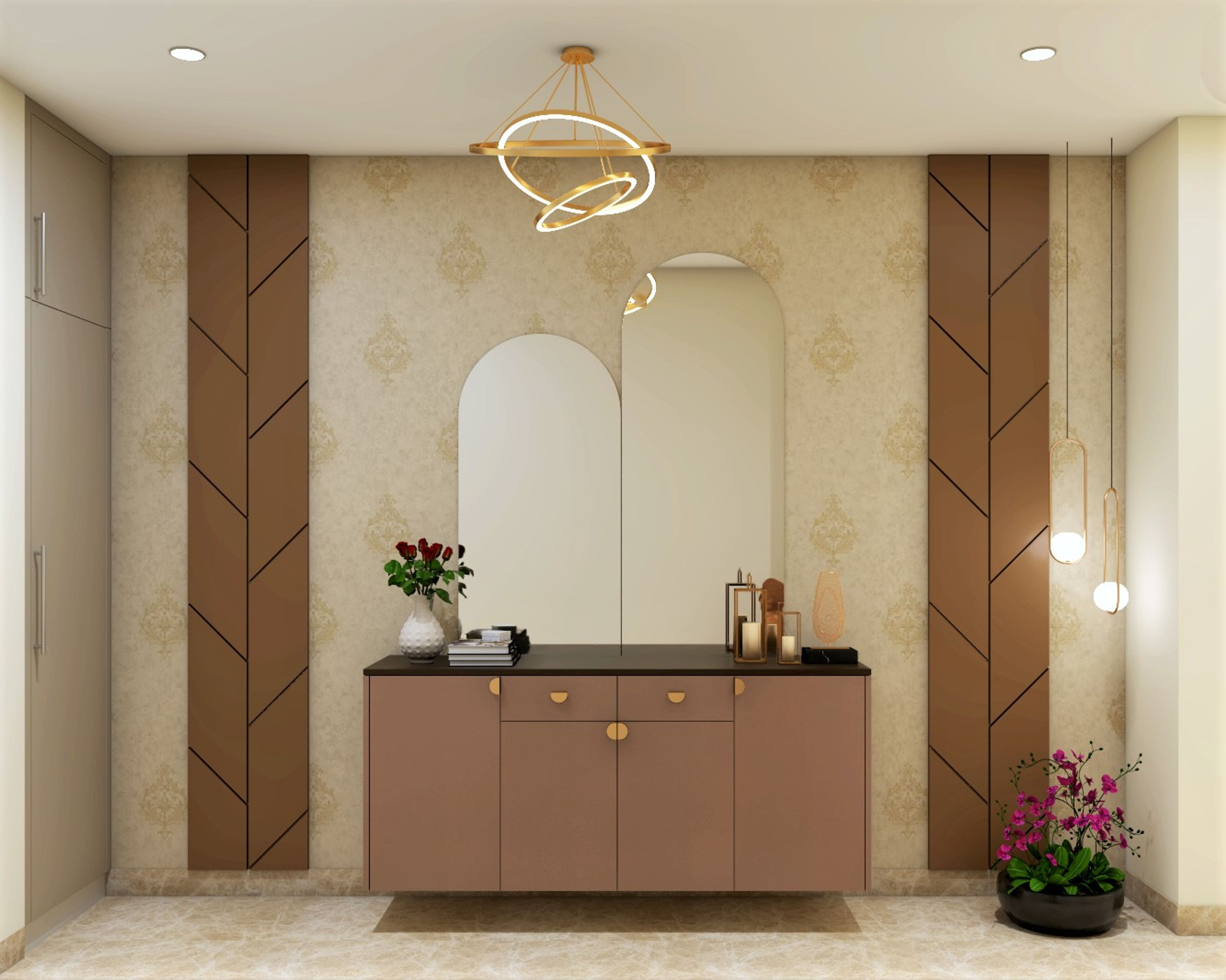 Spacious Foyer Design - Livspace