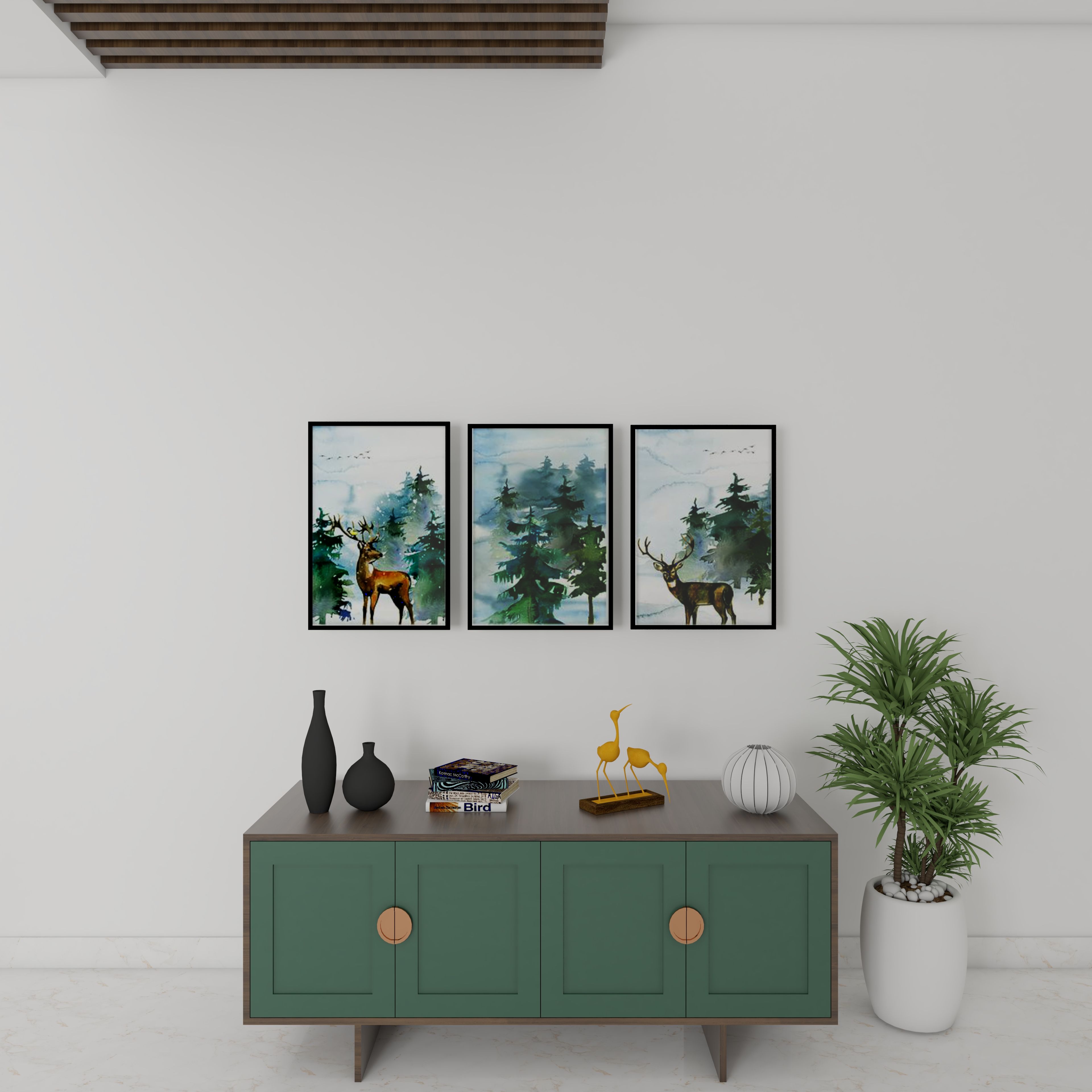 Modern Styled Compact Sized Foyer Design