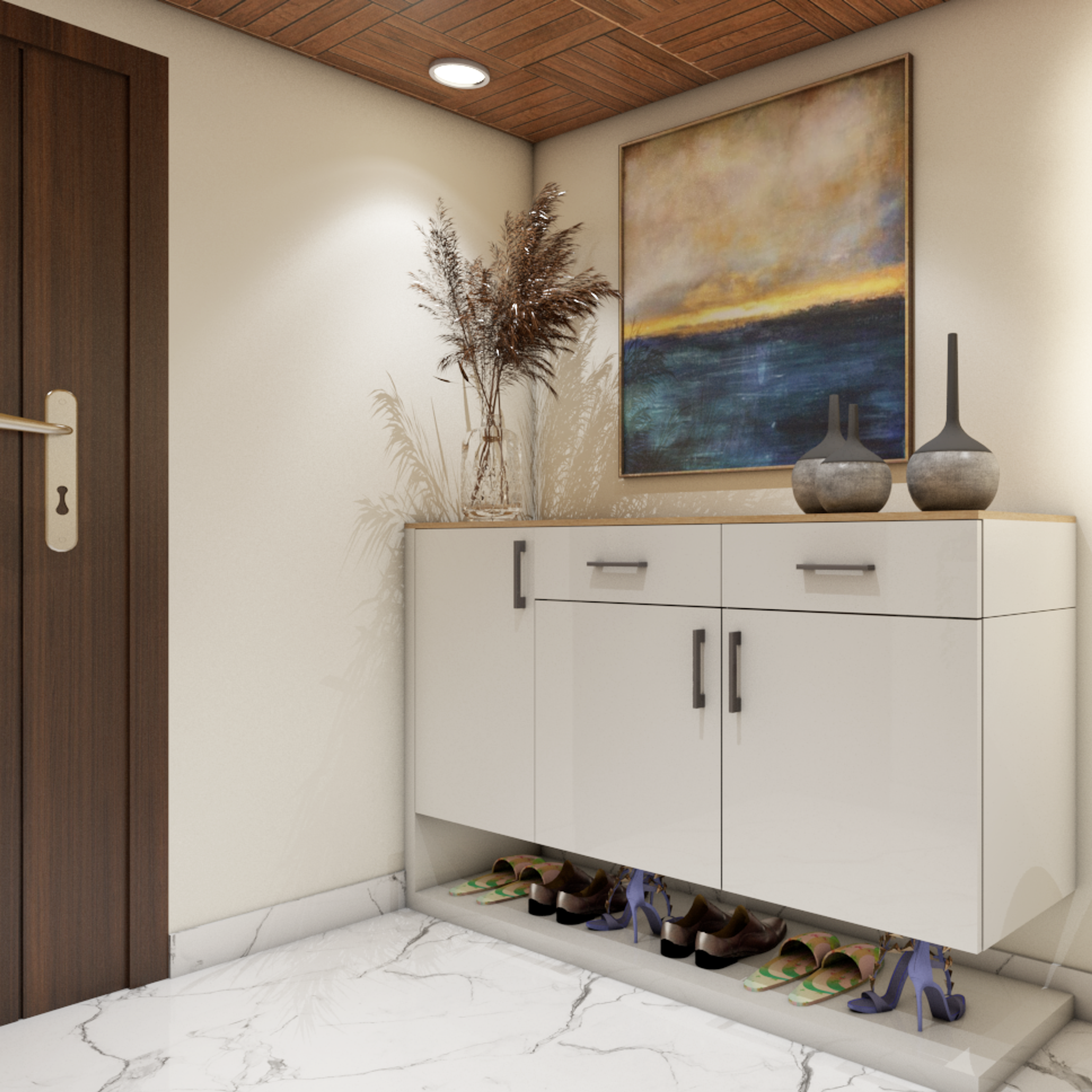 Beautiful Foyer Design - Livspace