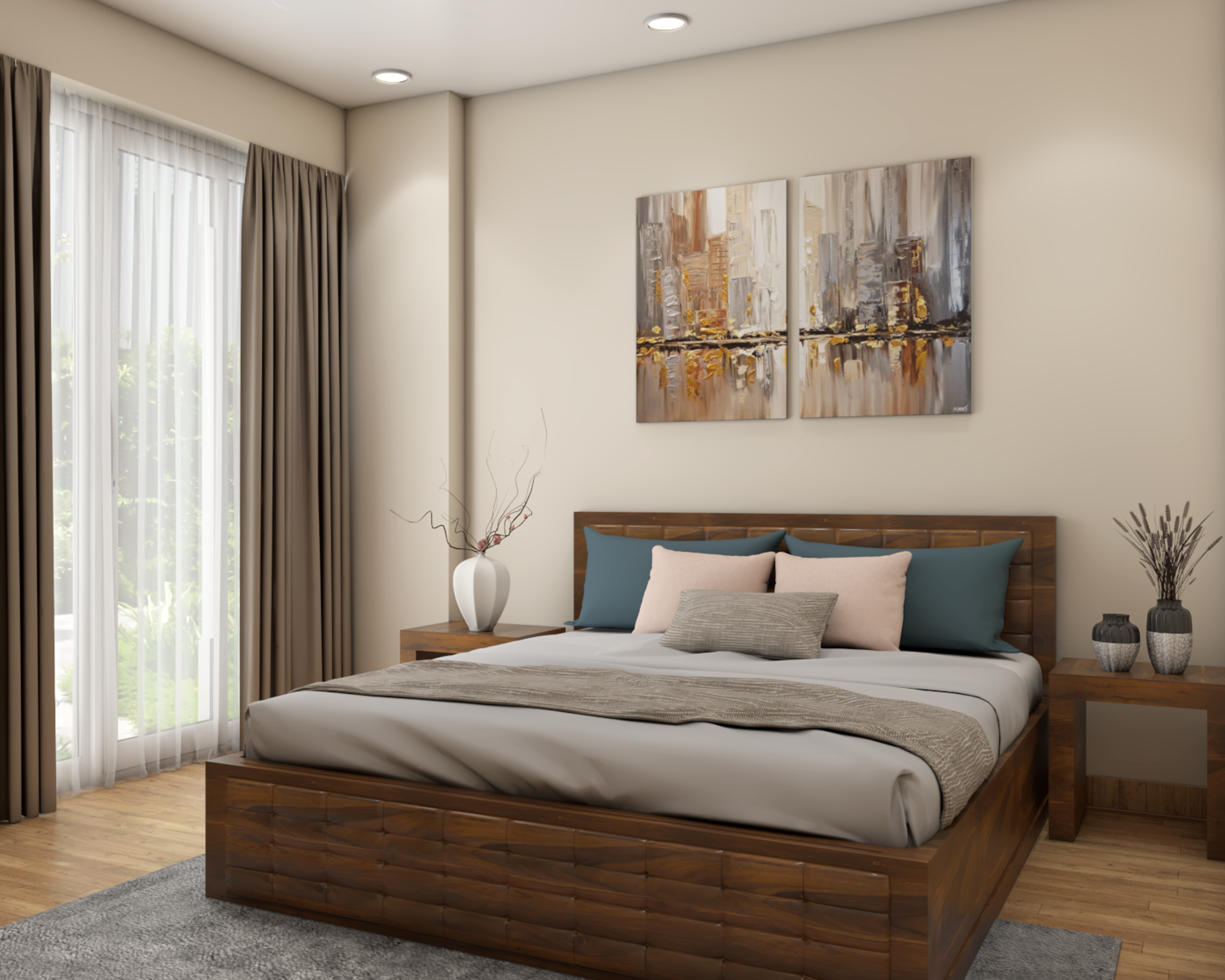 Modern Guest Bedroom - Livspace