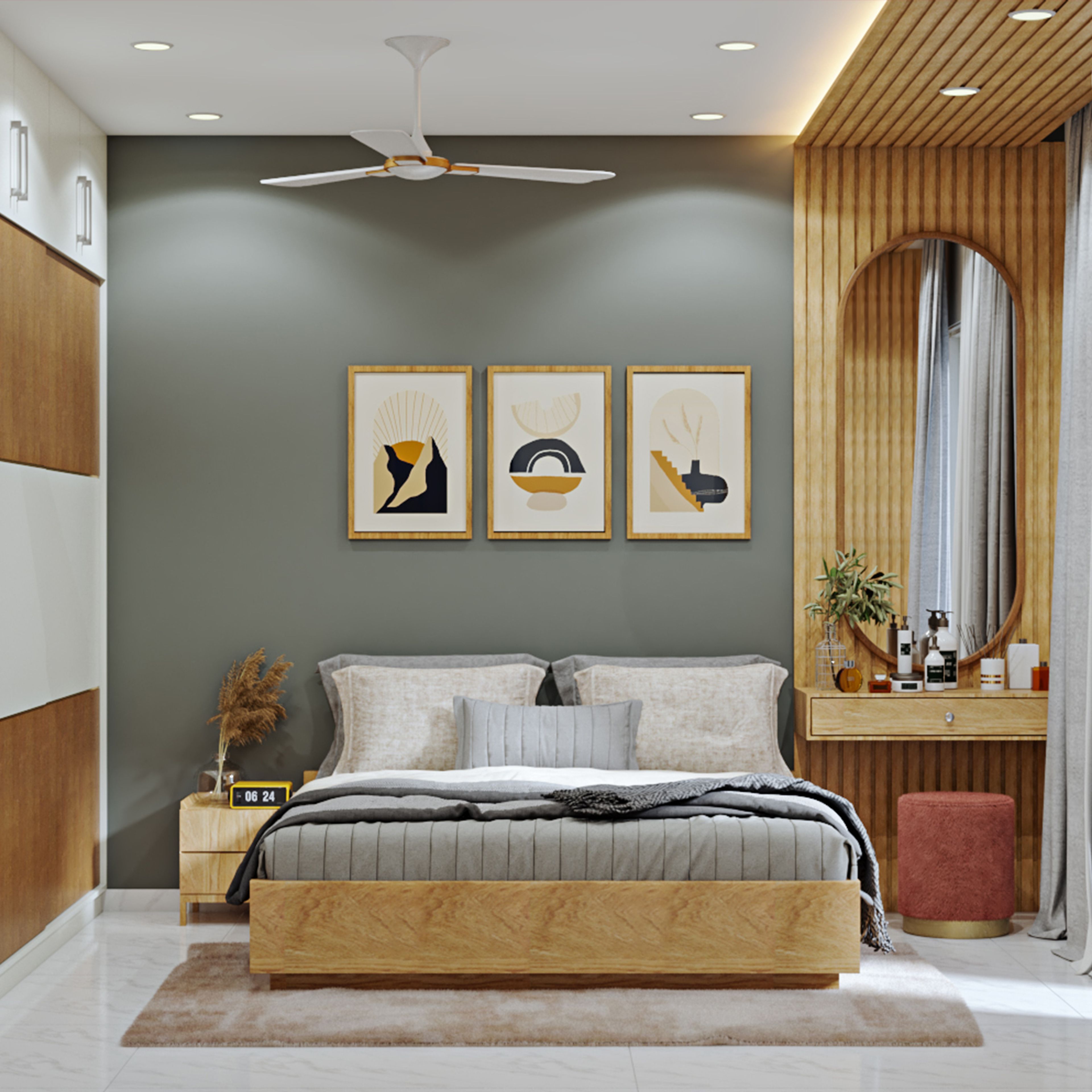 Modern Style Compact  Guest Bedroom