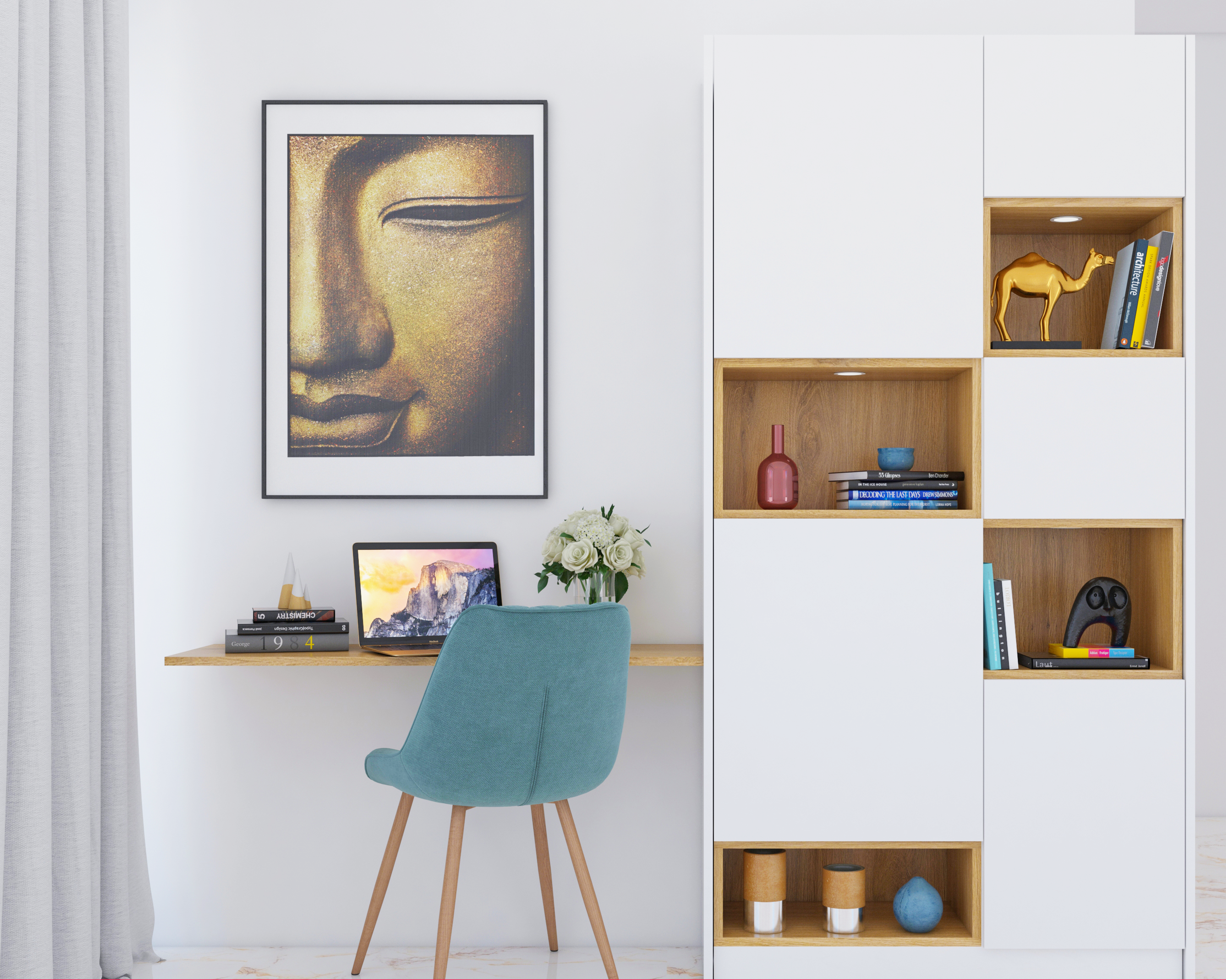 Elegant Home Office Design With Modern Interiors