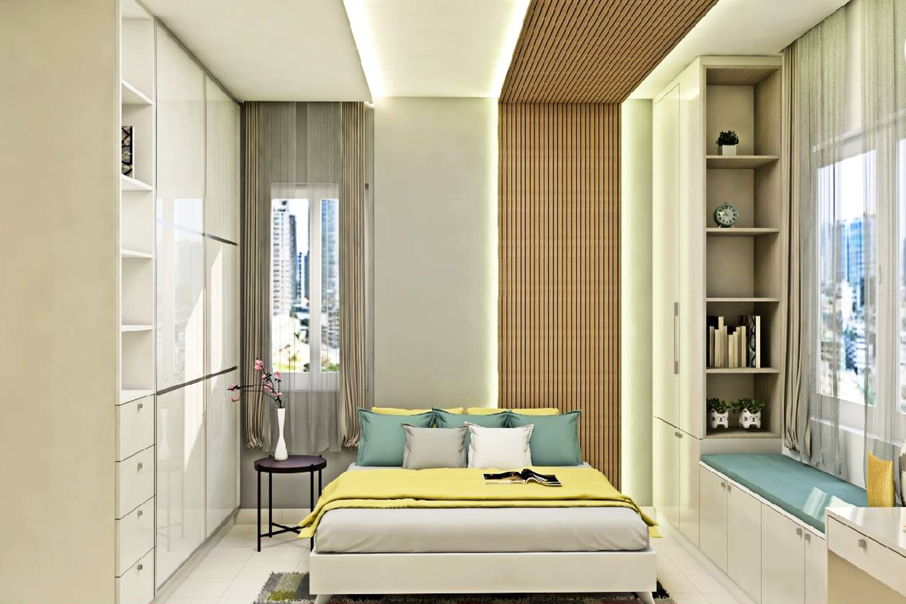 Contemporary Style Compact Convenient Kids' Bedroom Design