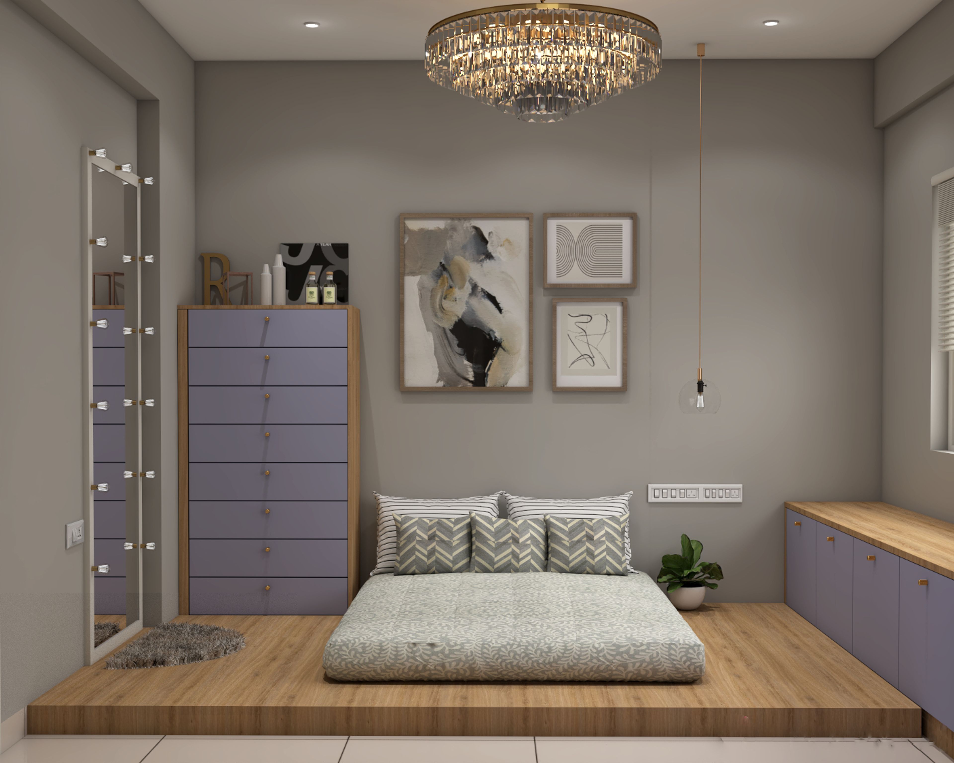 Modern Style Spacious Kids’ Bedroom Design