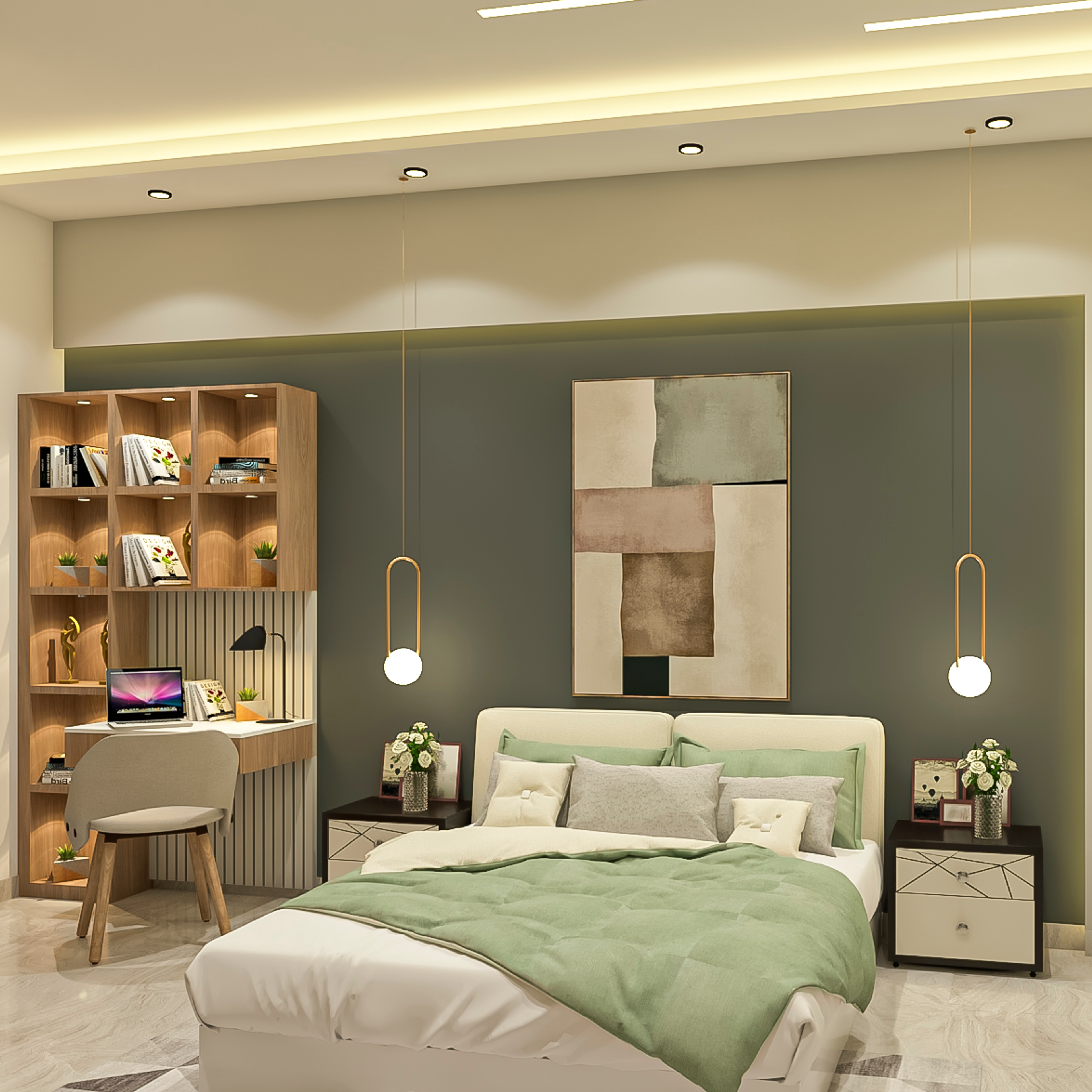 Contemporary Style Spacious Multi-Functional Kids' Bedroom Design