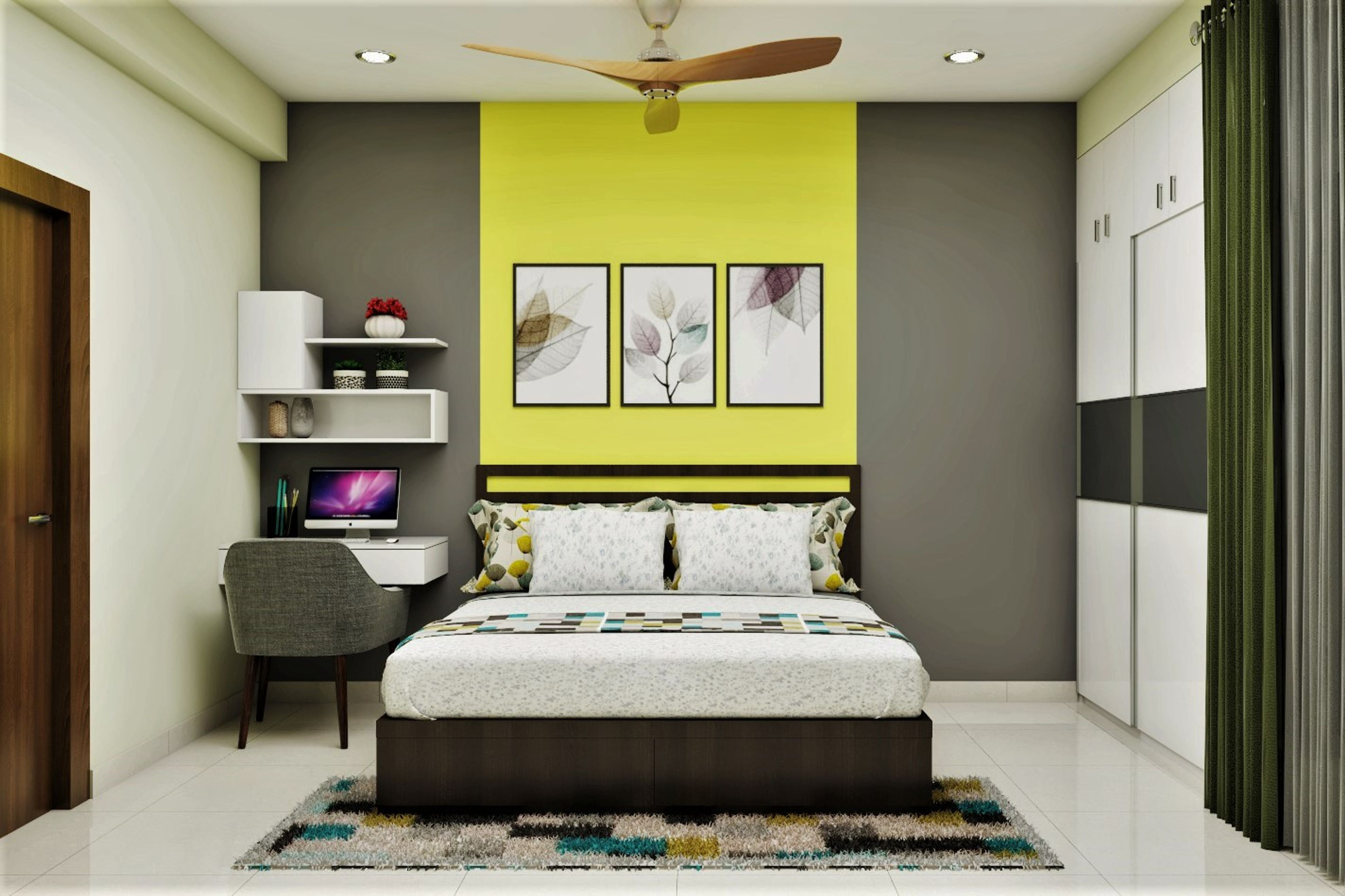 Modern Style Spacious Multi-Functional Kids' Bedroom Design