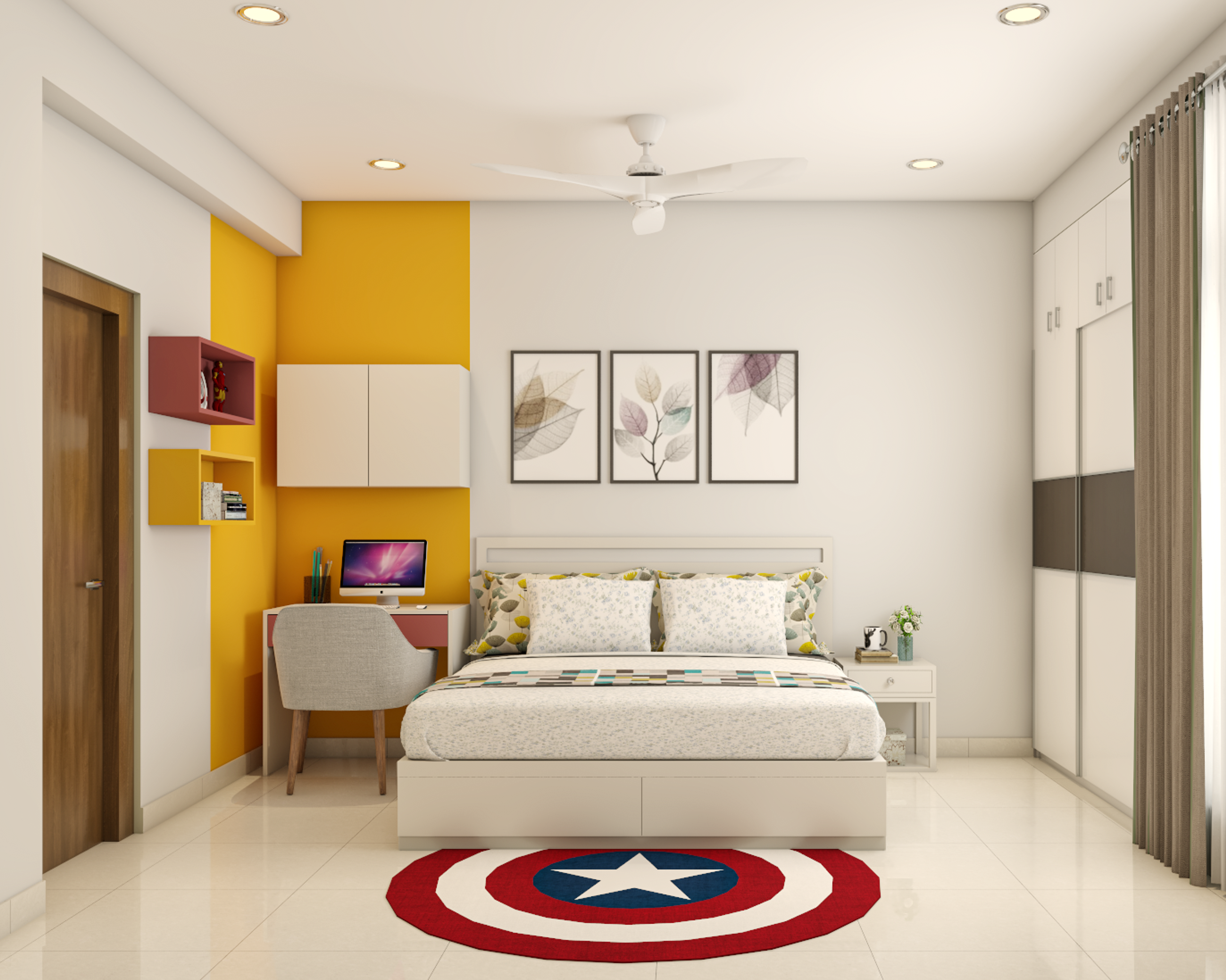 Multi-Functional Contemporary Style Kids’ Bedroom Design