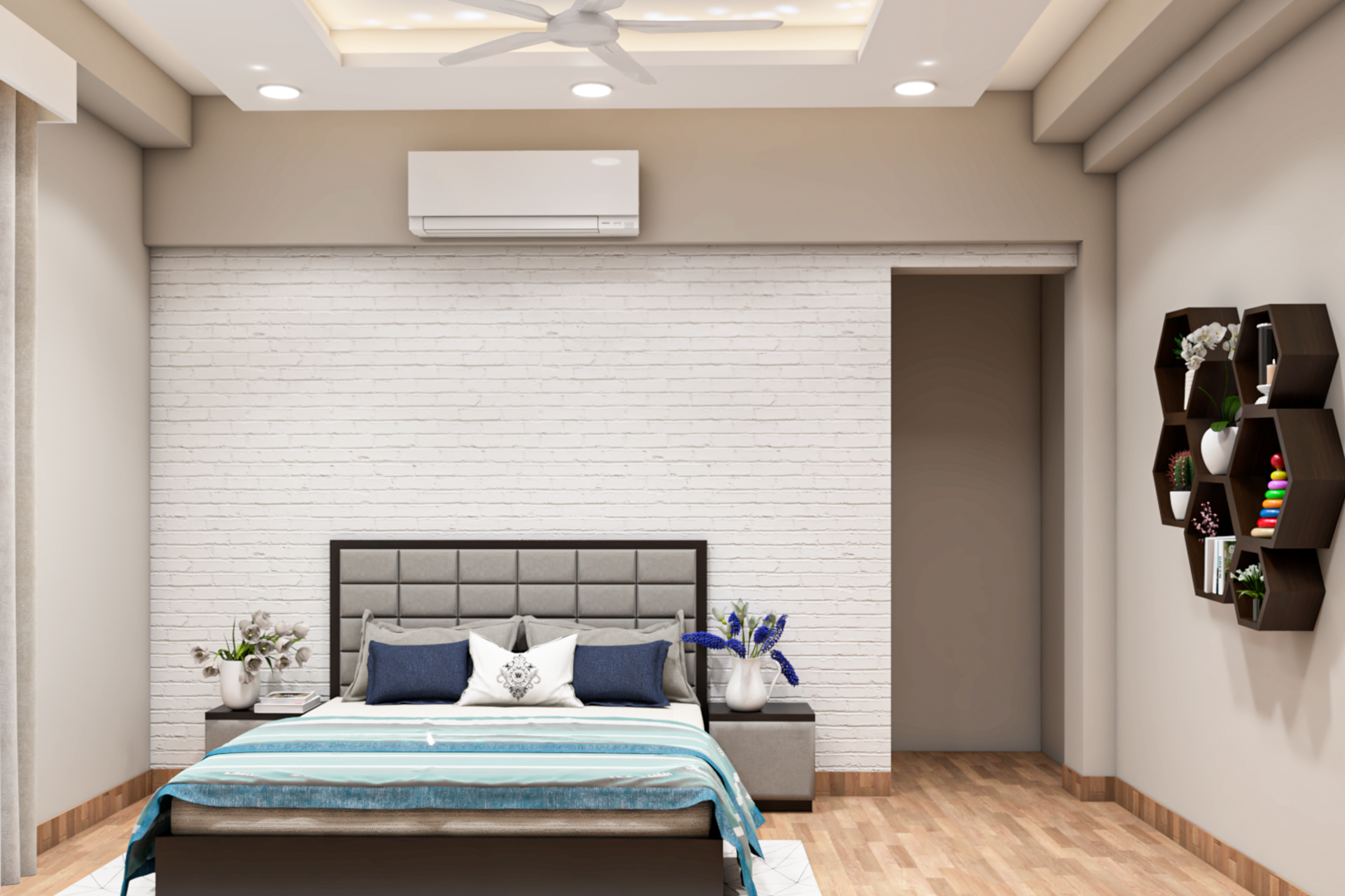 Modern And Spacious Kid's Bedroom Design With Stylish Interiors